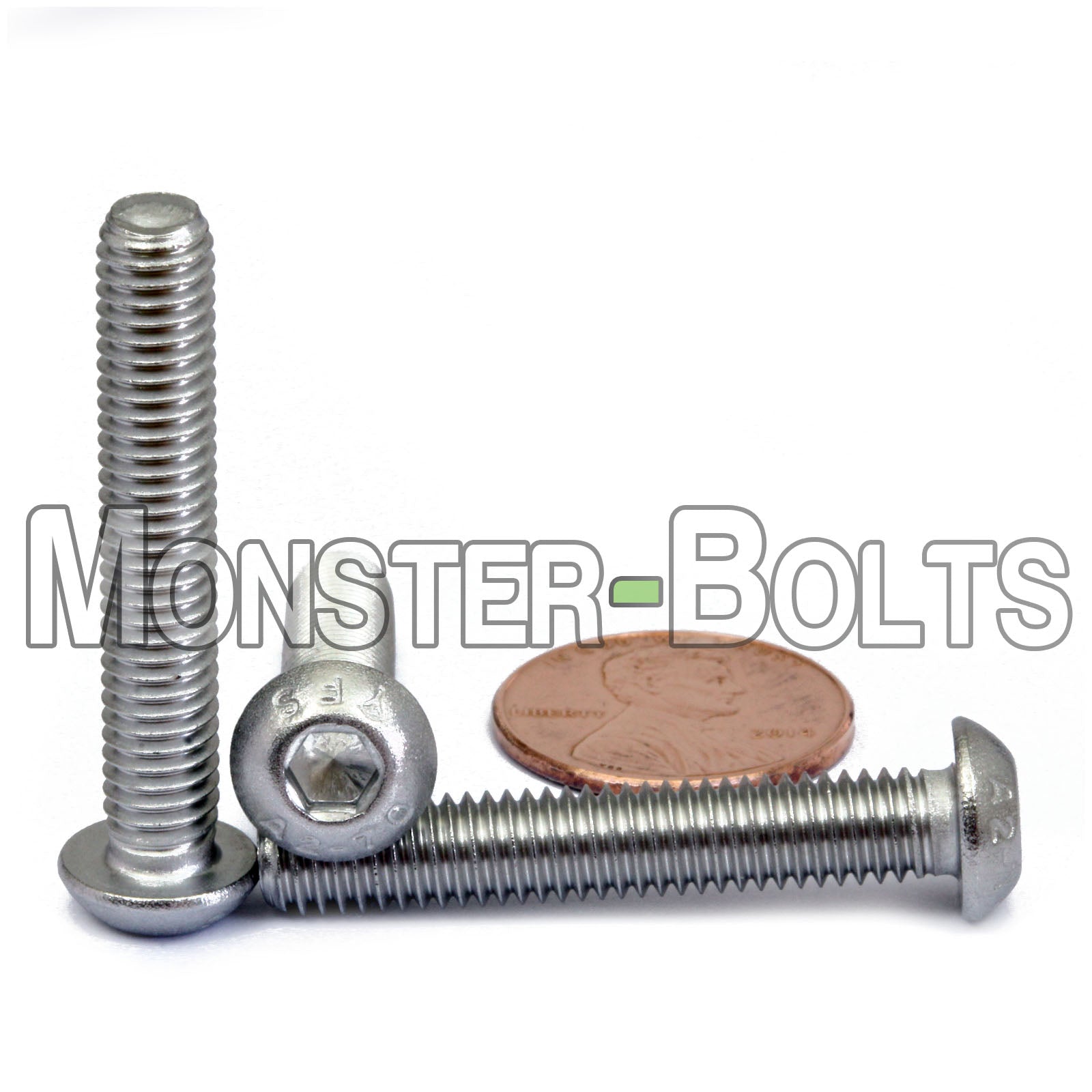 M6 Button Head Socket Cap screws, Stainless Steel A2 (18-8)