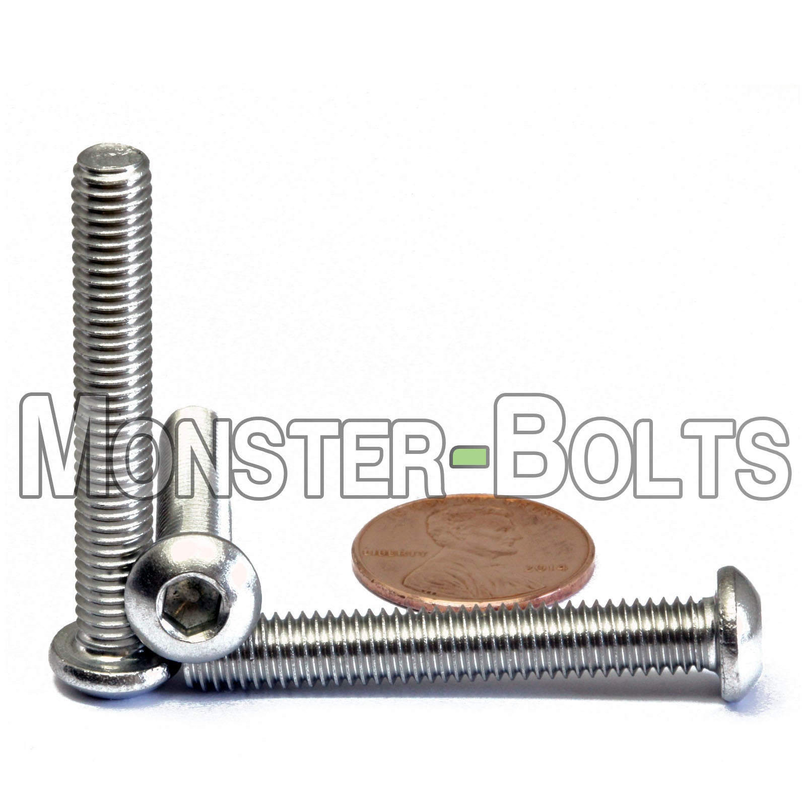 M6 Button Head Socket Cap screws, Stainless Steel A2 (18-8)