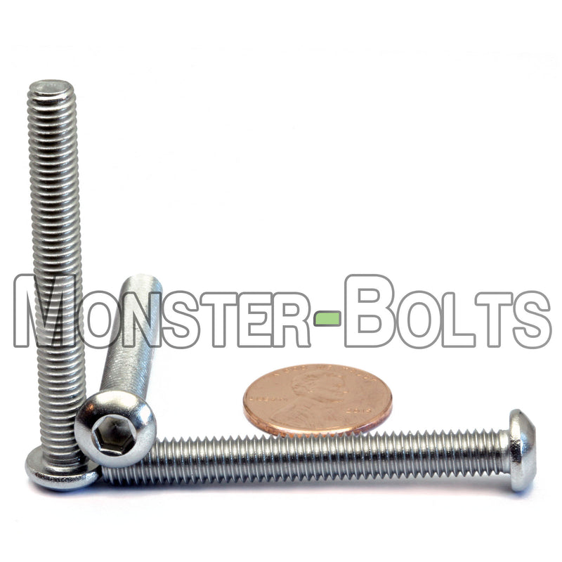 M6 Button Head Socket Cap screws, Stainless Steel A2 (18-8)