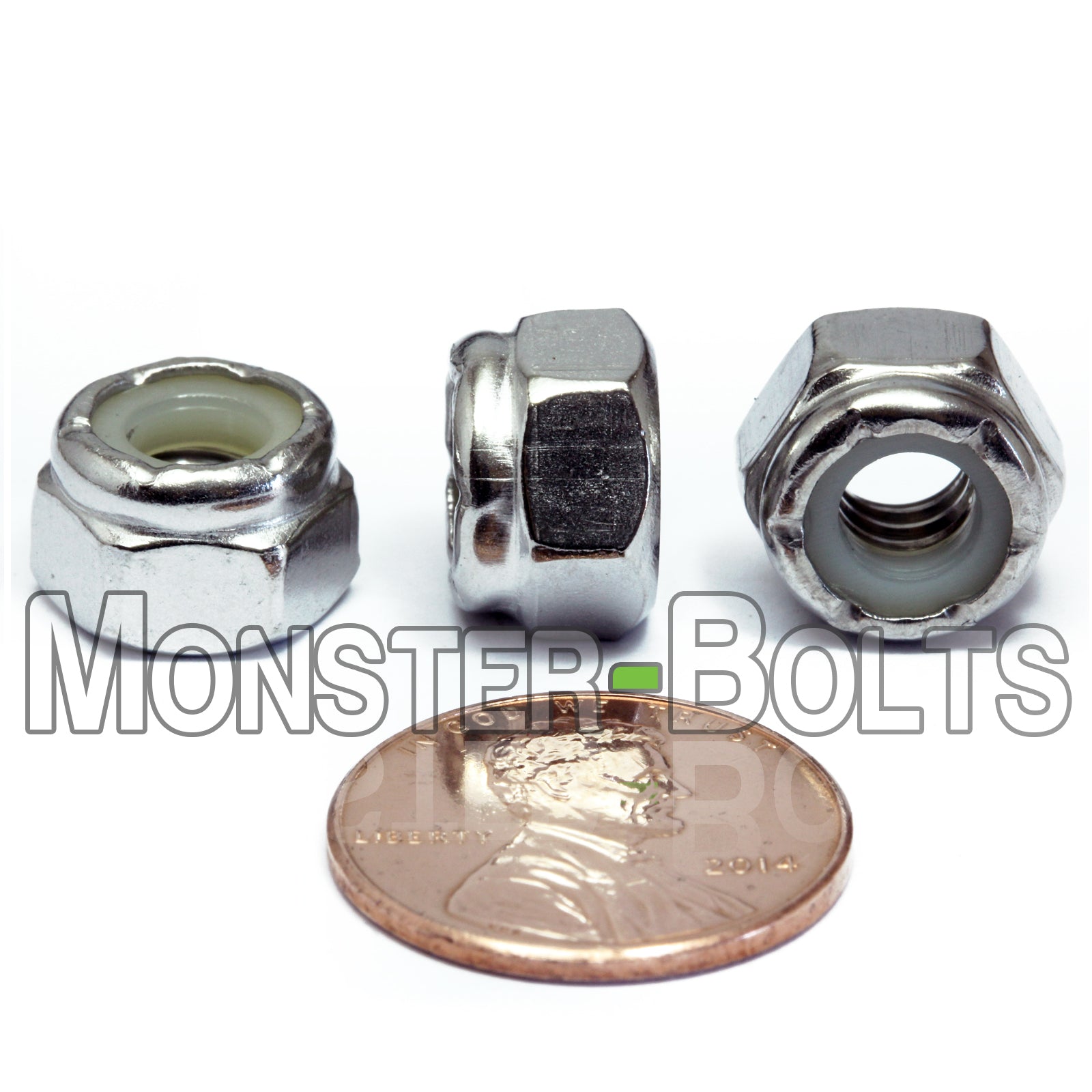 U.S. / Inch - Stainless Steel Nylon Insert Hex Locknuts, A2 / 18-8