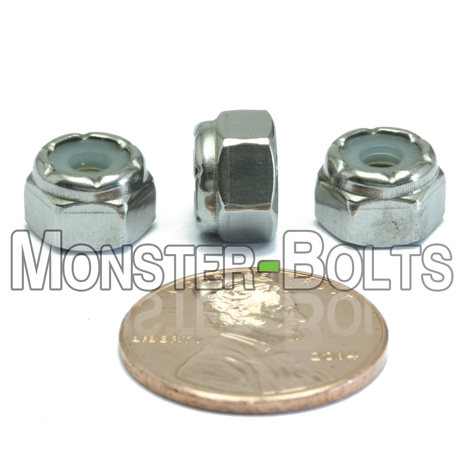 U.S. / Inch - Stainless Steel Nylon Insert Hex Locknuts, A2 / 18-8