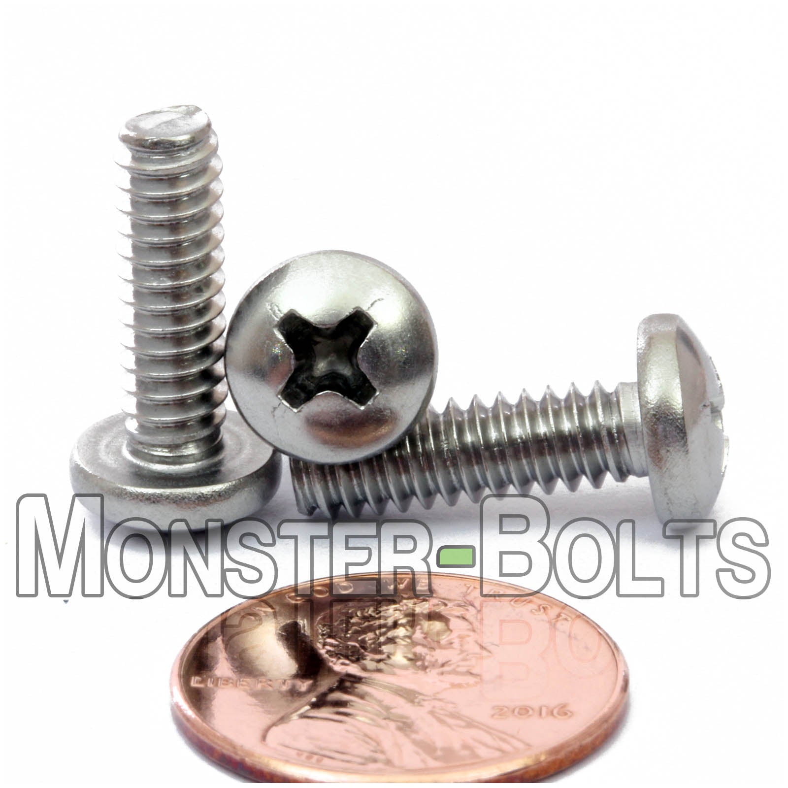 #10-24 Phillips Pan Head Machine screws, Stainless Steel 18-8