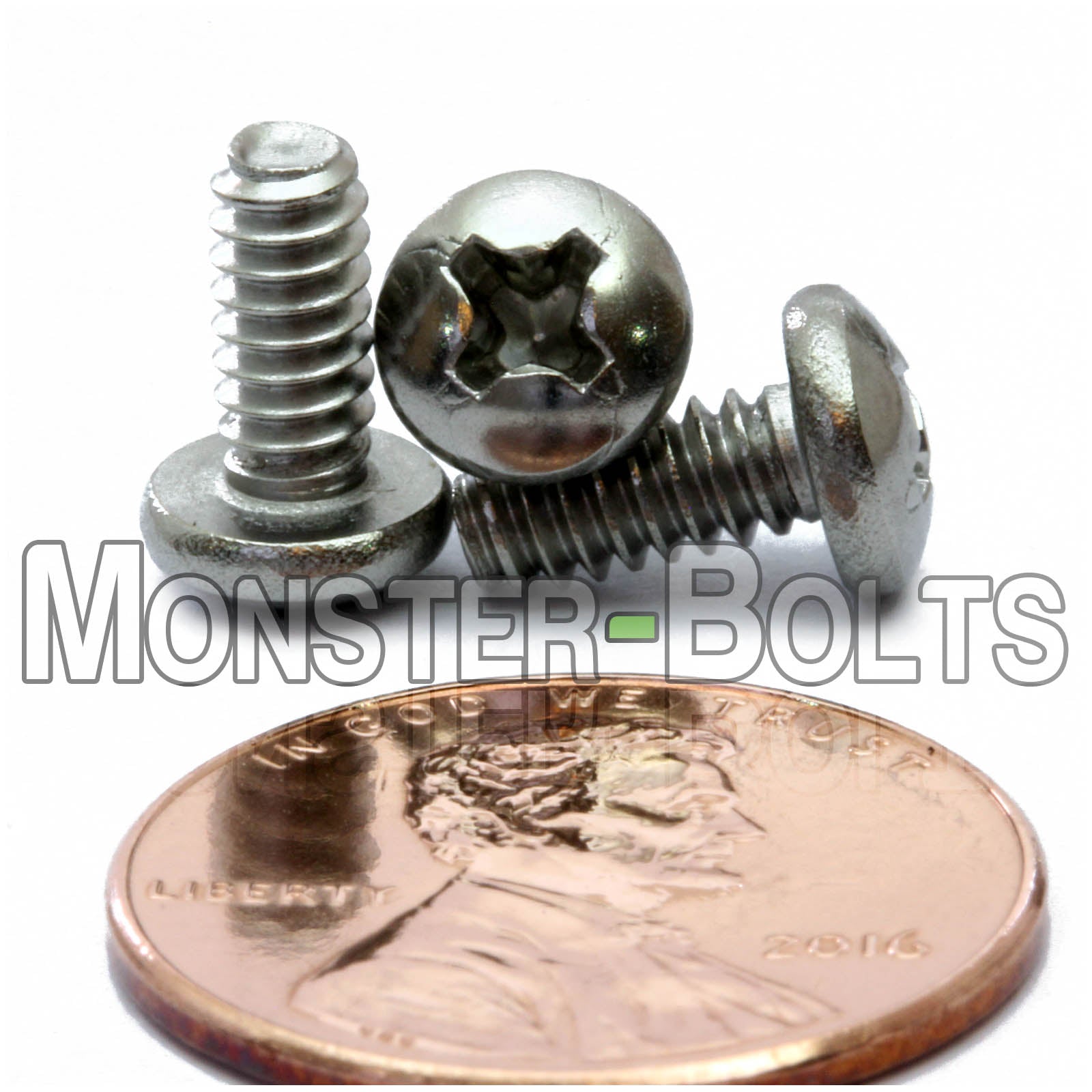 #6-32 Phillips Pan Head Machine screws, Stainless Steel 18-8