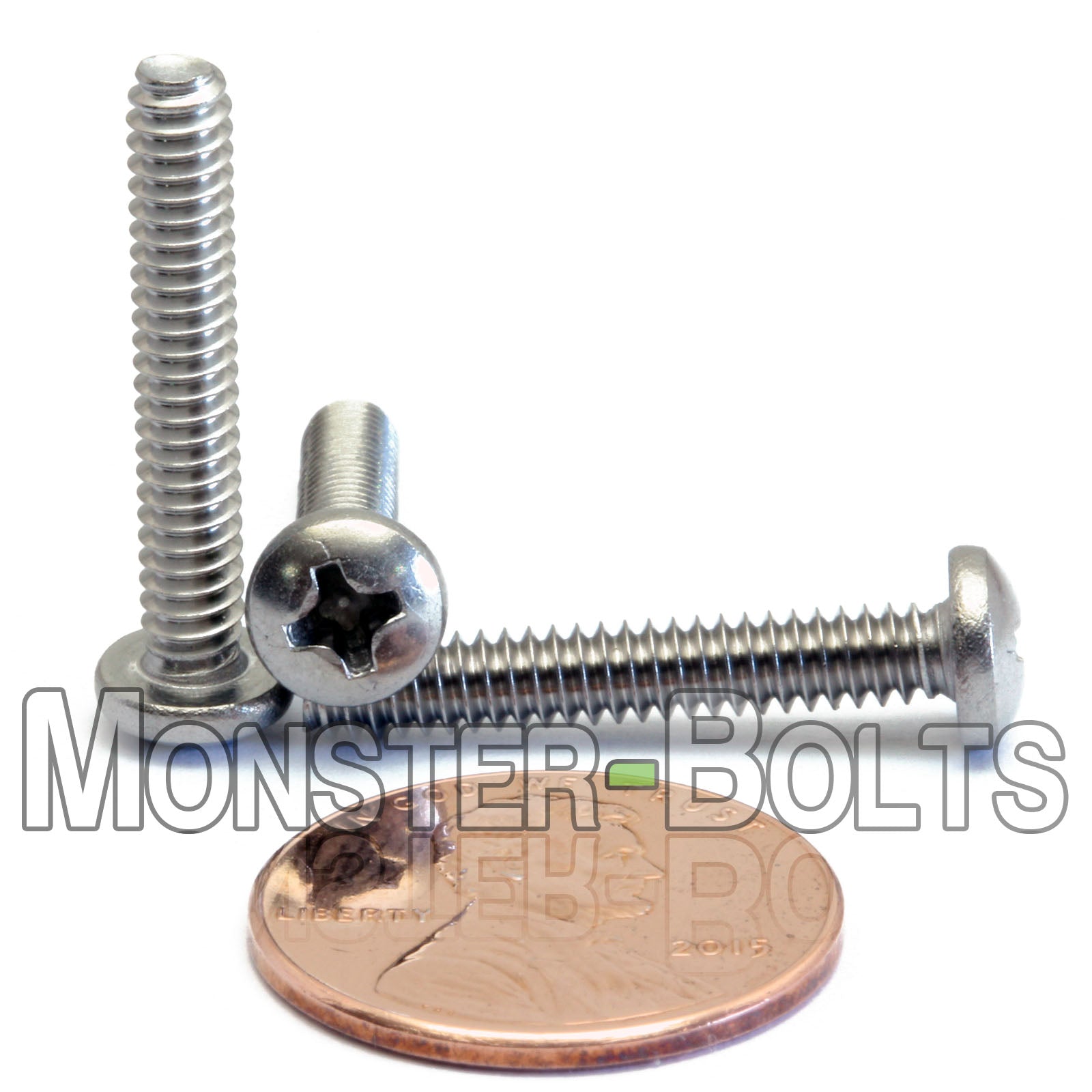 #6-32 Phillips Pan Head Machine screws, Stainless Steel 18-8