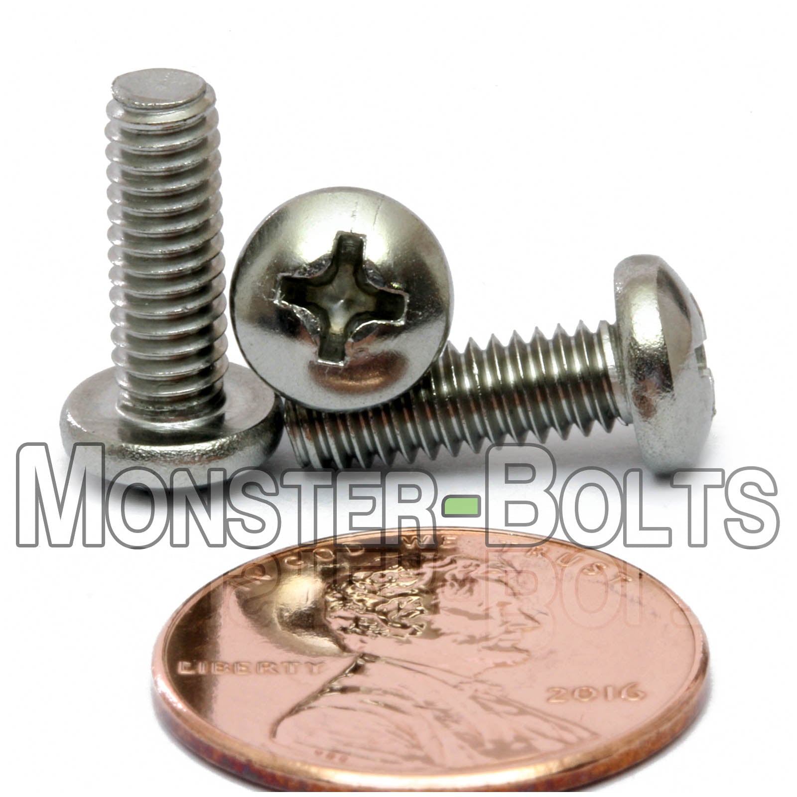 8-32 Phillips Pan Head Machine Screws | Stainless Steel 18-8