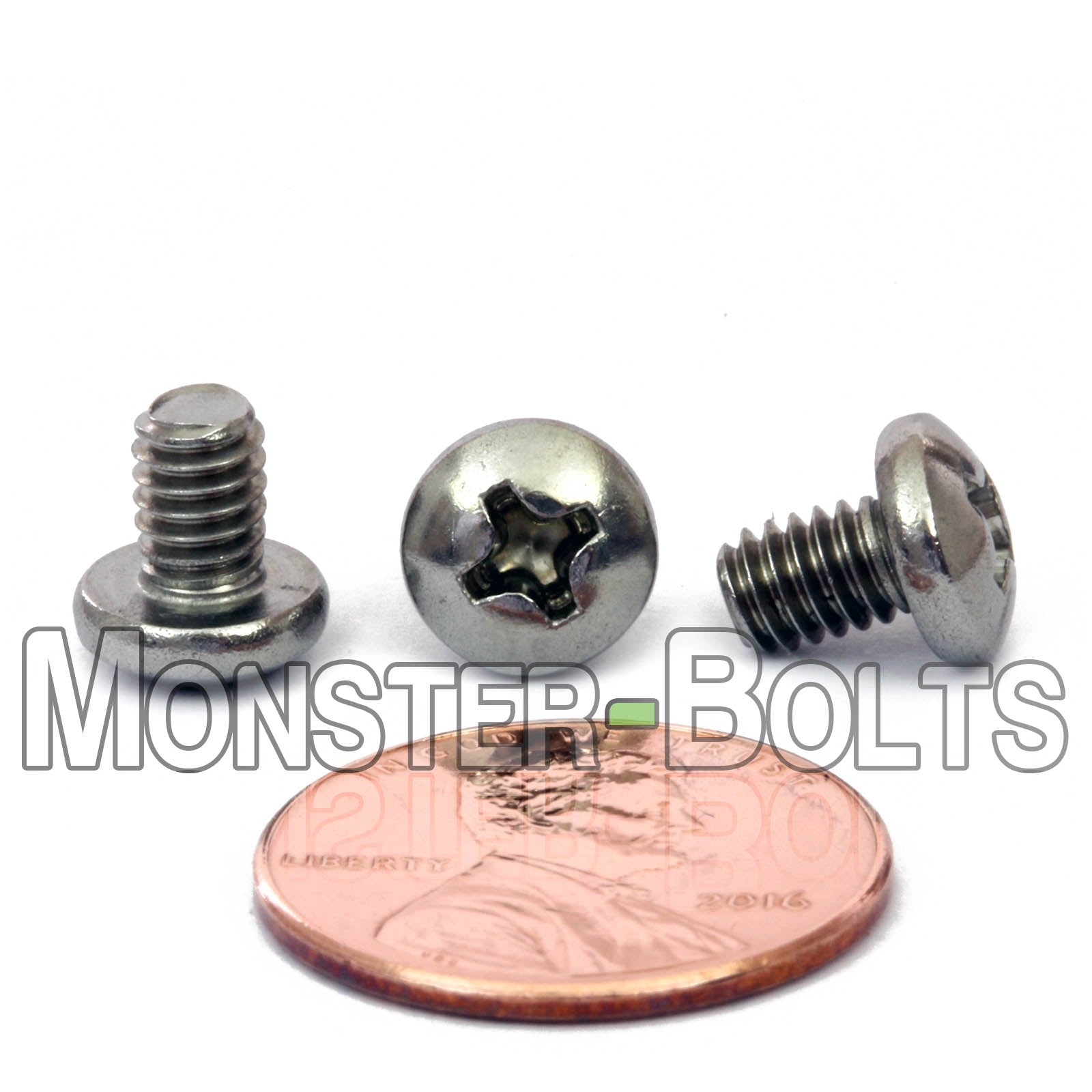8-32 Phillips Pan Head Machine Screws | Stainless Steel 18-8