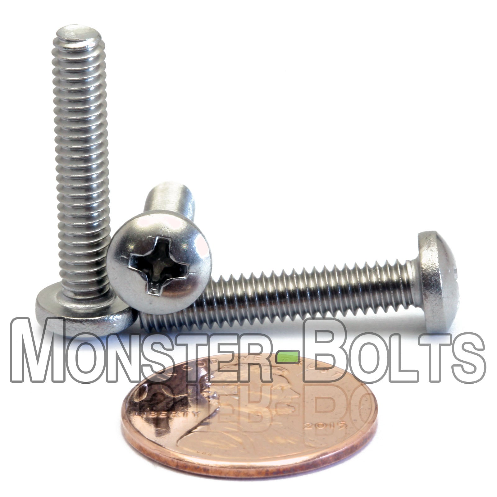 #8-32 Phillips Pan Head Machine screws, Stainless Steel 18-8