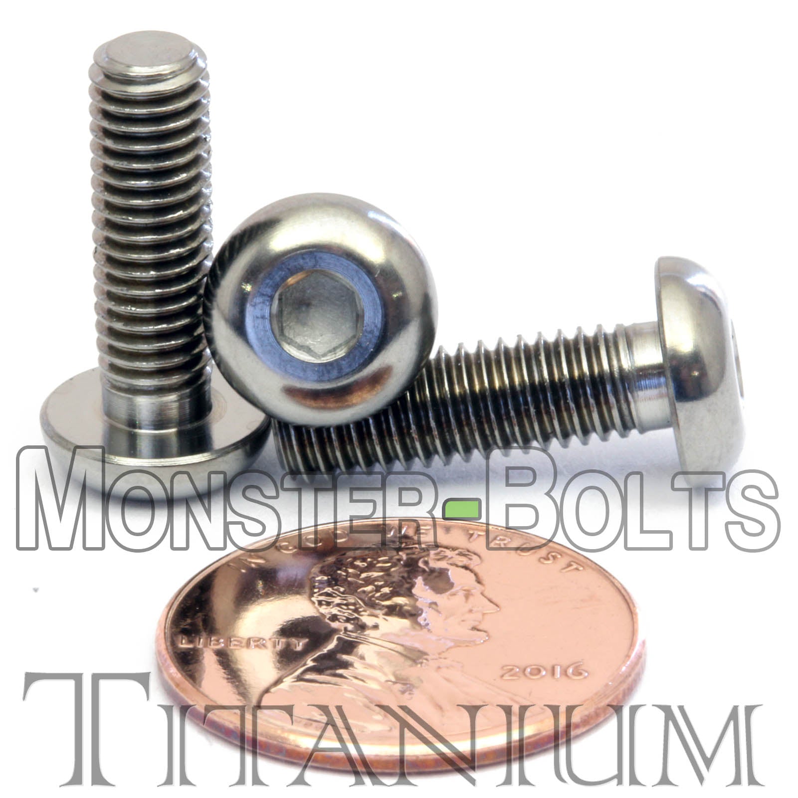 M5 Titanium Button Head Socket Caps screws ISO 7380 / DIN 9427