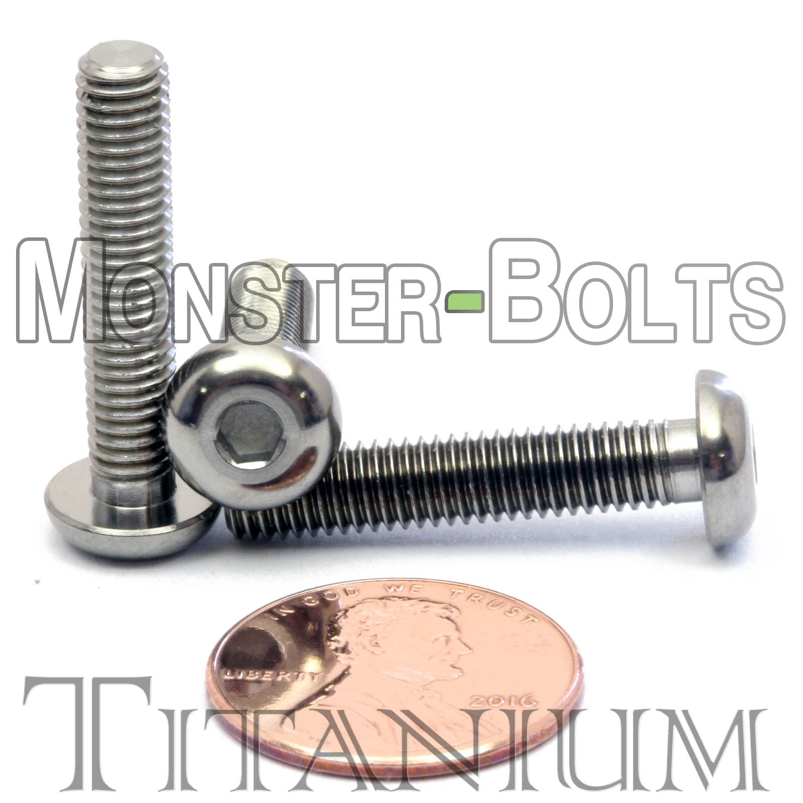 M5 Titanium Button Head Socket Caps screws ISO 7380 / DIN 9427