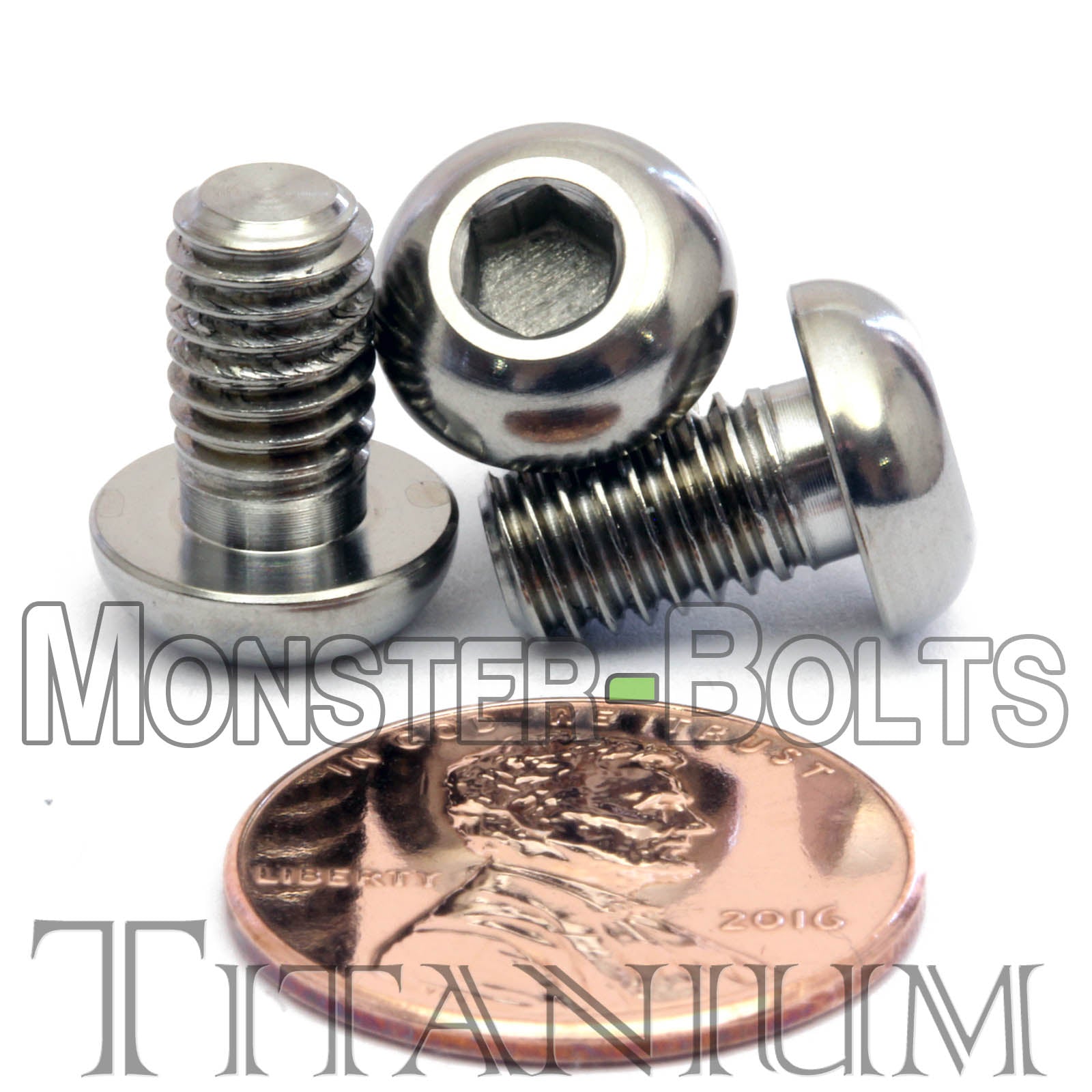 M6 Titanium Button Head Socket Caps screws ISO 7380 / DIN 9427