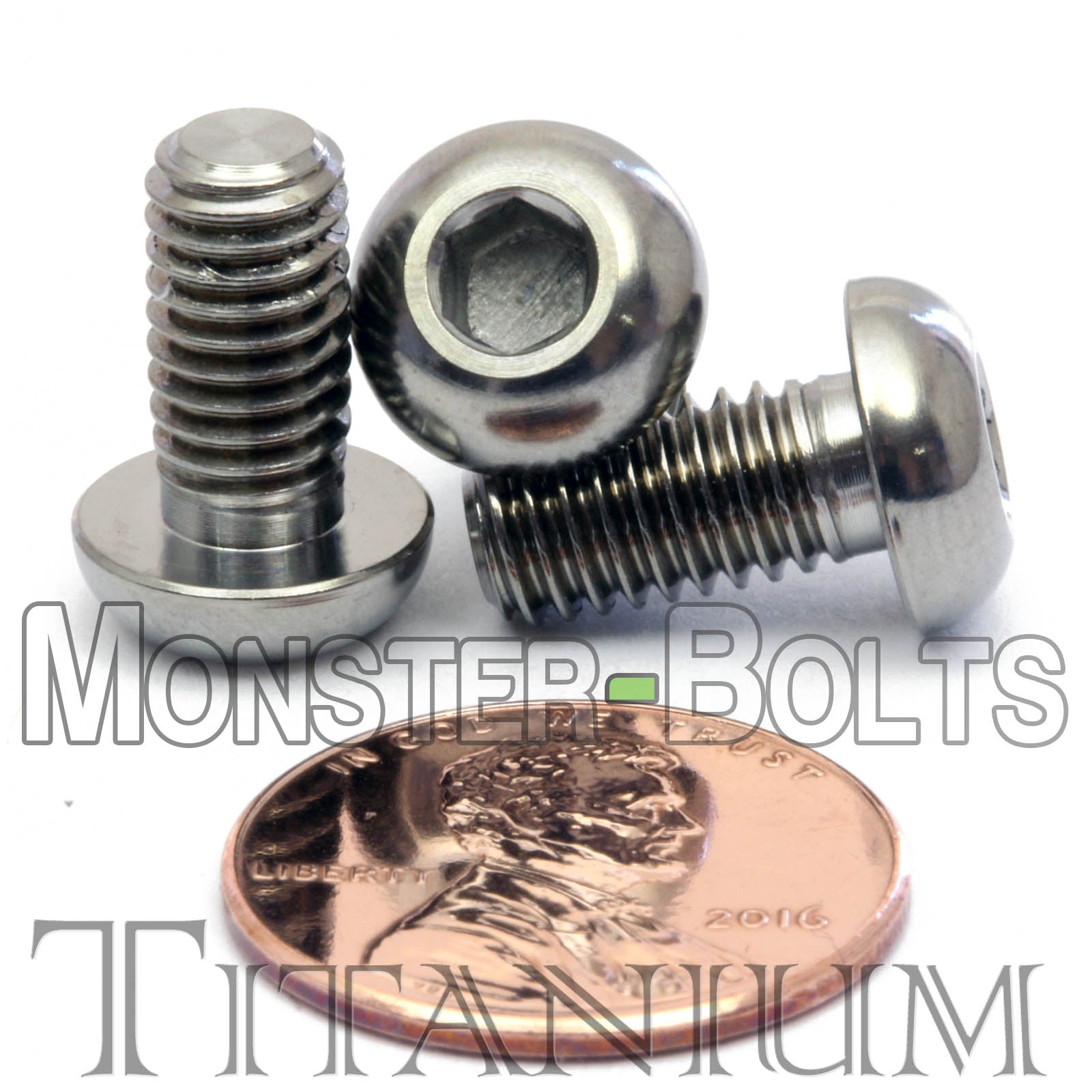 M6 Titanium Button Head Socket Caps screws ISO 7380 / DIN 9427