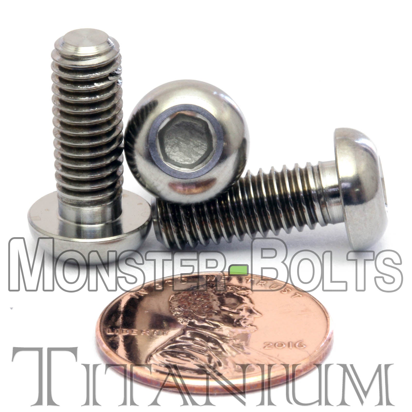 M6 Titanium Button Head Socket Caps screws ISO 7380 / DIN 9427