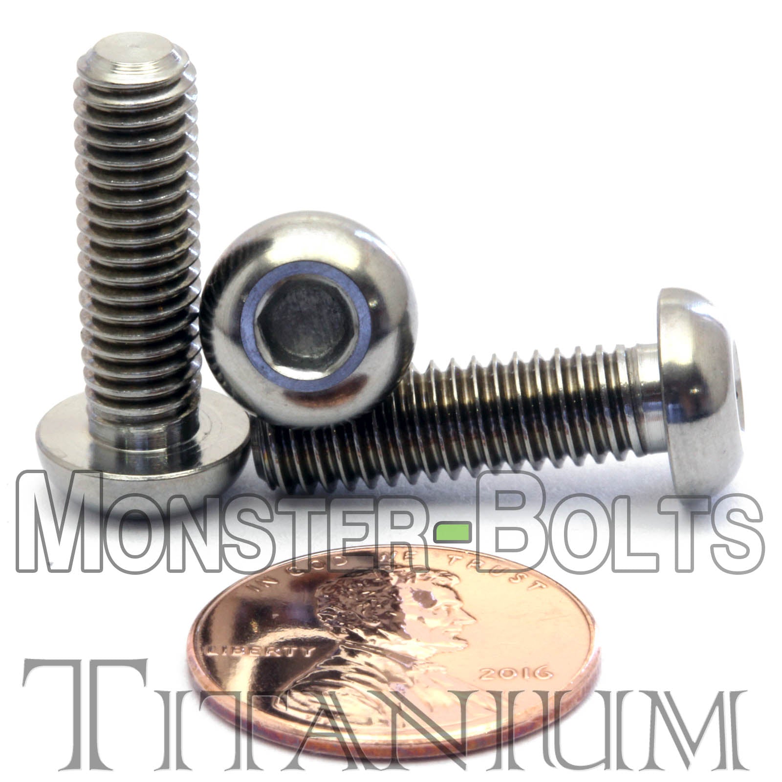 M6 Titanium Button Head Socket Caps screws ISO 7380 / DIN 9427