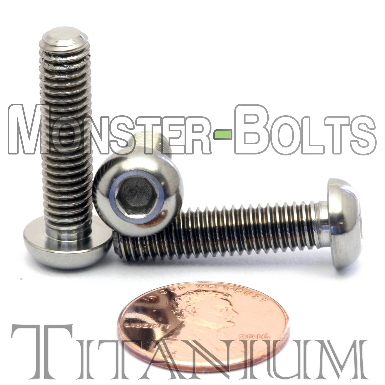 M6 Titanium Button Head Socket Caps screws ISO 7380 / DIN 9427