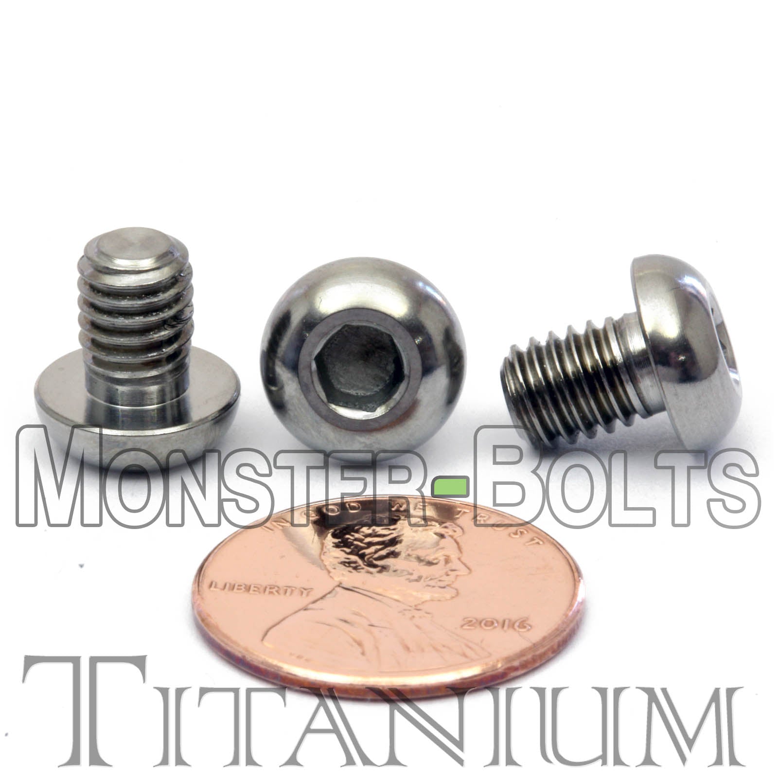 M6 Titanium Button Head Socket Caps screws ISO 7380 / DIN 9427