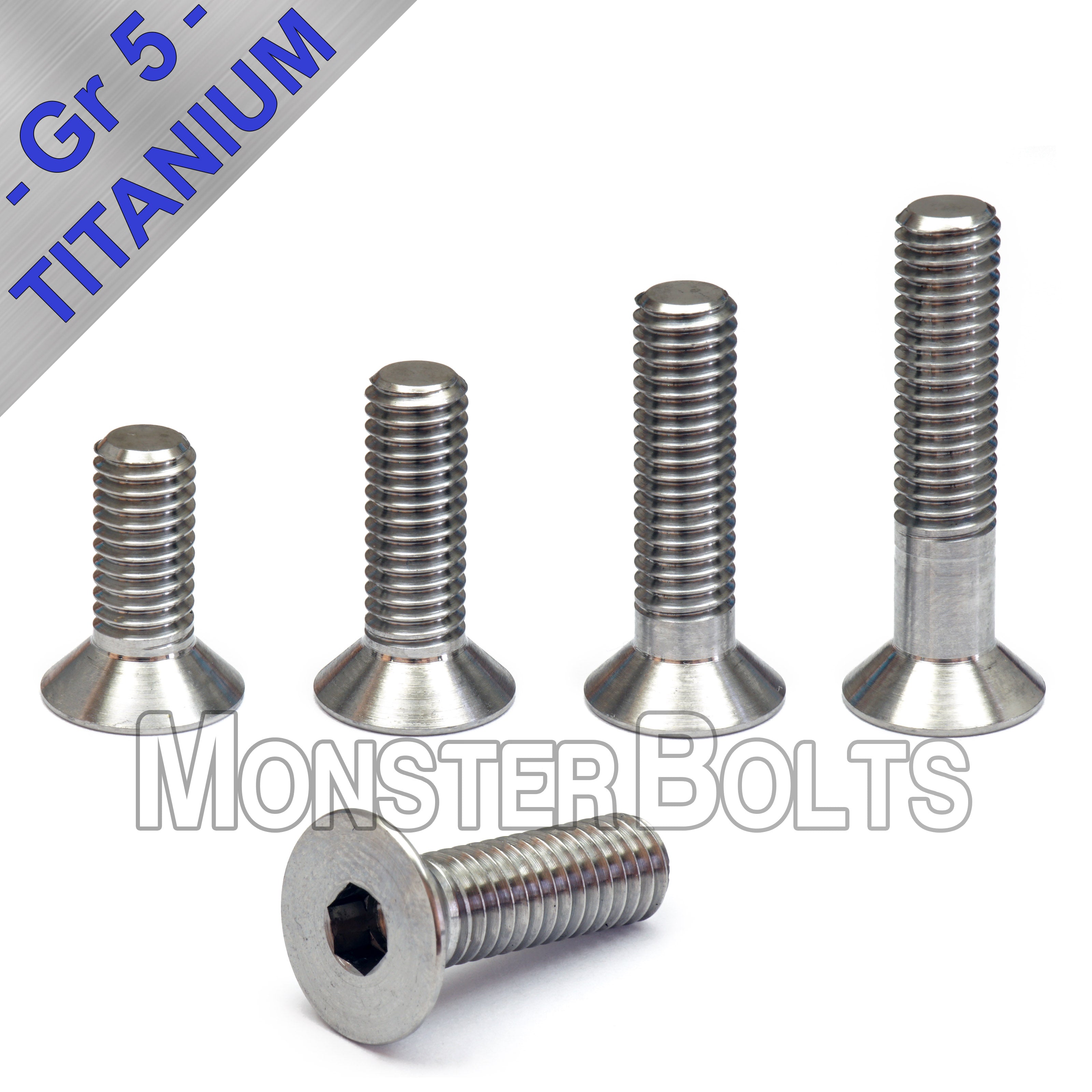 M3 Titanium Flat Head Socket Cap screws, DIN 7991
