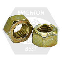 Bulk Metric Hex Cone Locknuts – Class 8, DIN 980-V, Zinc Yellow & Wax