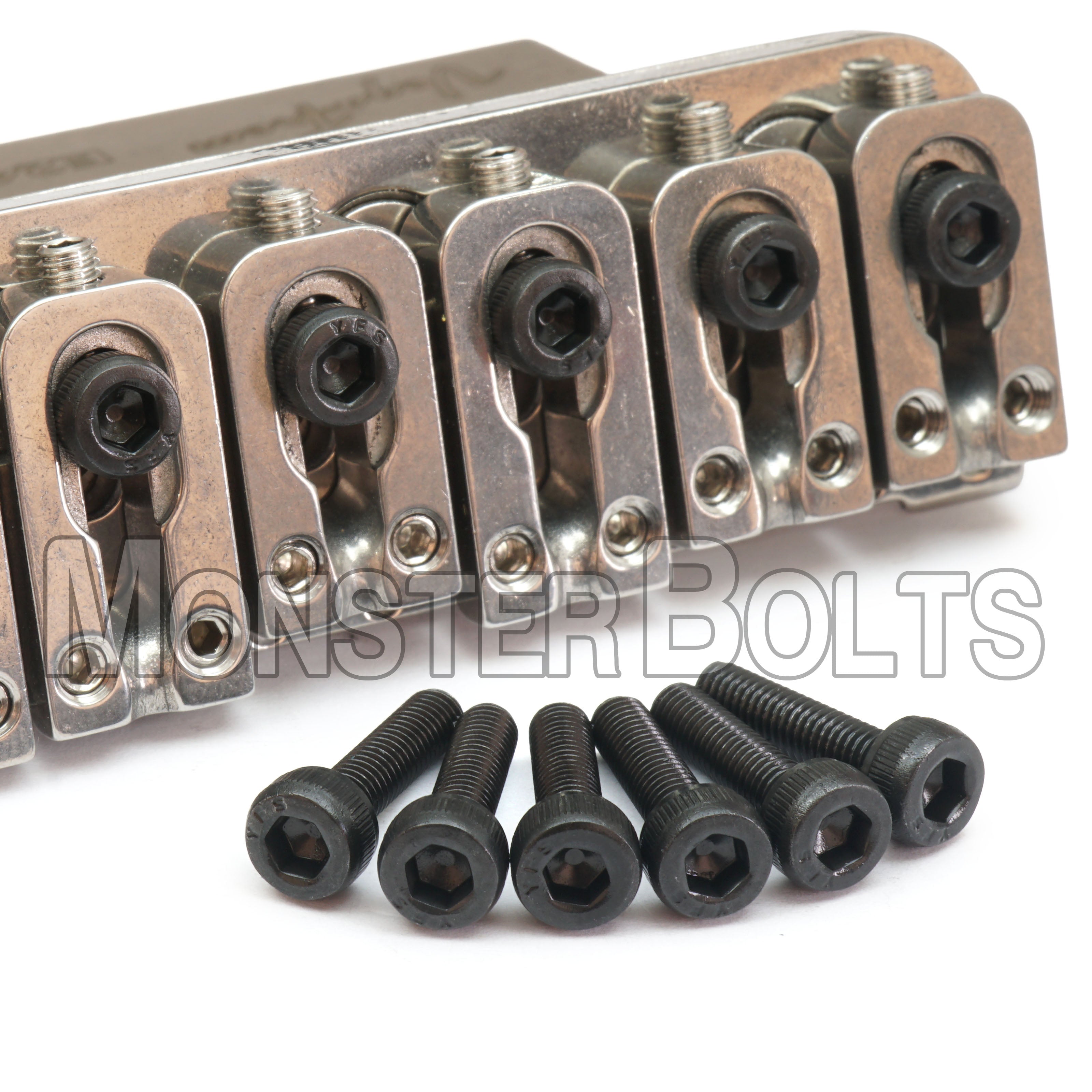 Saddle Mounting Screws for VegaTrem VT1 — Black, Stainless, or Titanium (Set of 6)