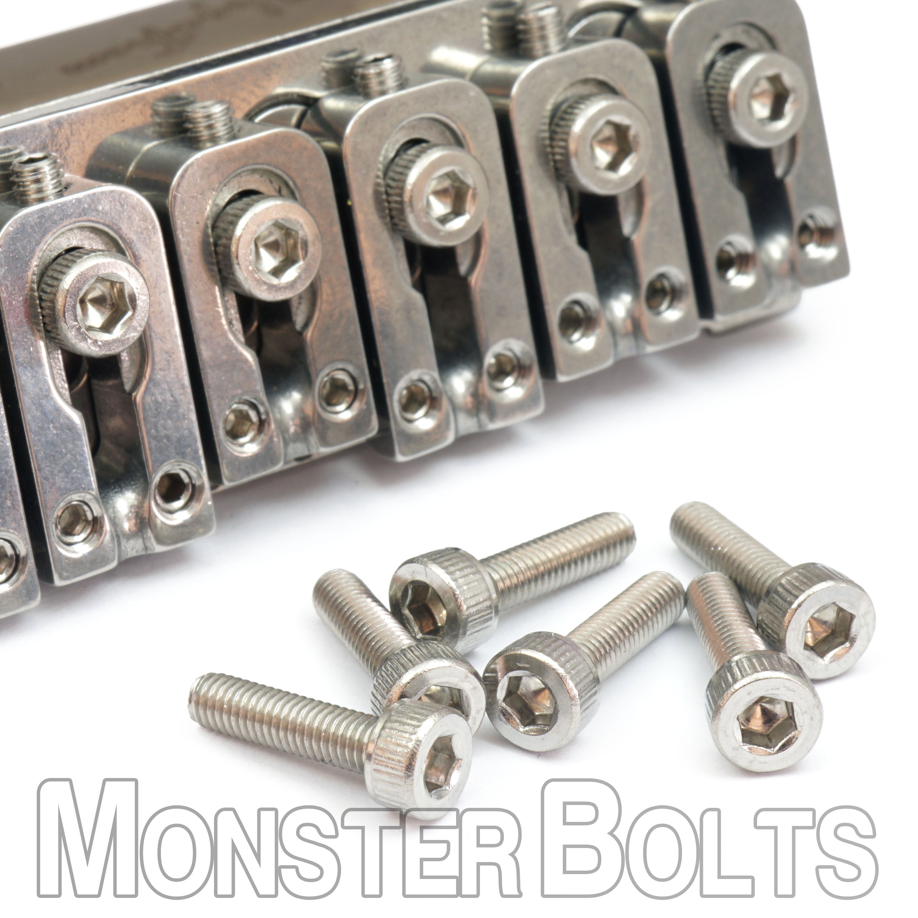 Saddle Mounting Screws for VegaTrem VT1 — Black, Stainless, or Titanium (Set of 6)