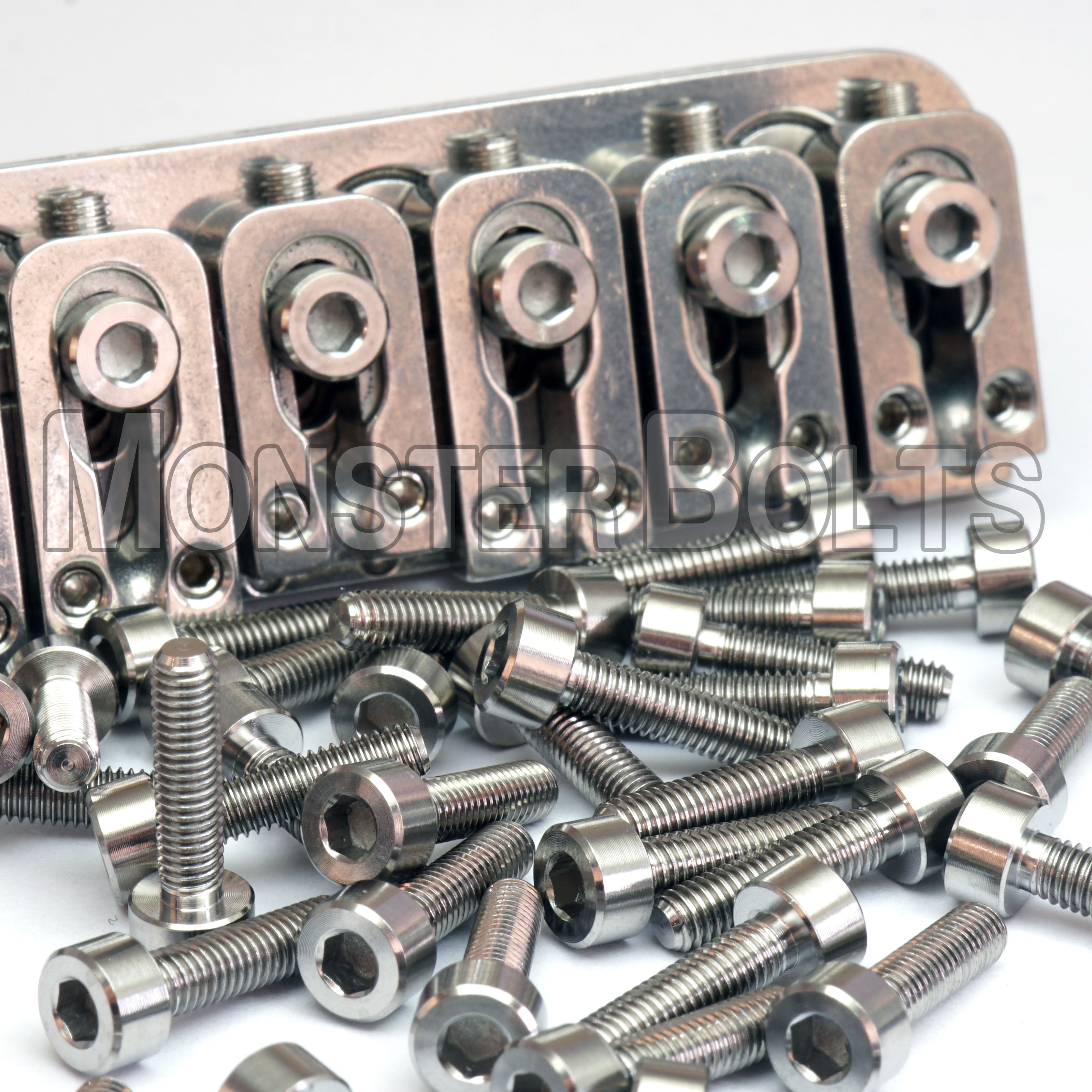 Saddle Mounting Screws for VegaTrem VT1 — Black, Stainless, or Titanium (Set of 6)