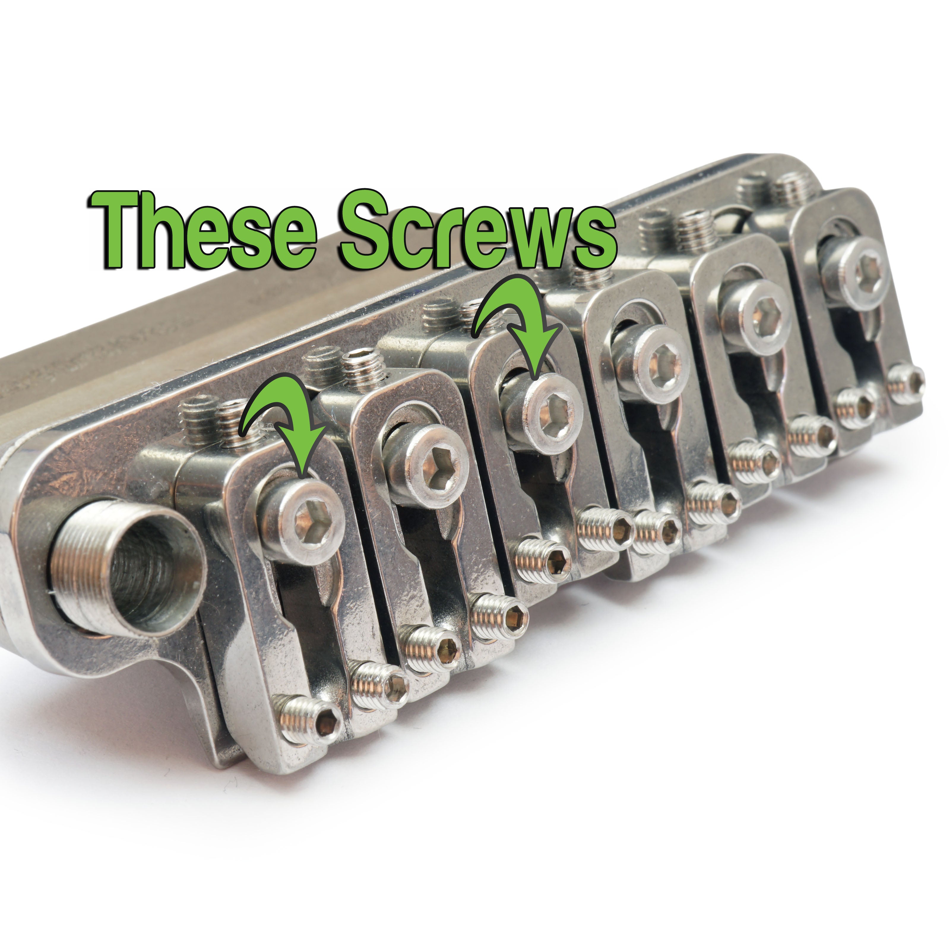 Saddle Mounting Screws for VegaTrem VT1 — Black, Stainless, or Titanium (Set of 6)