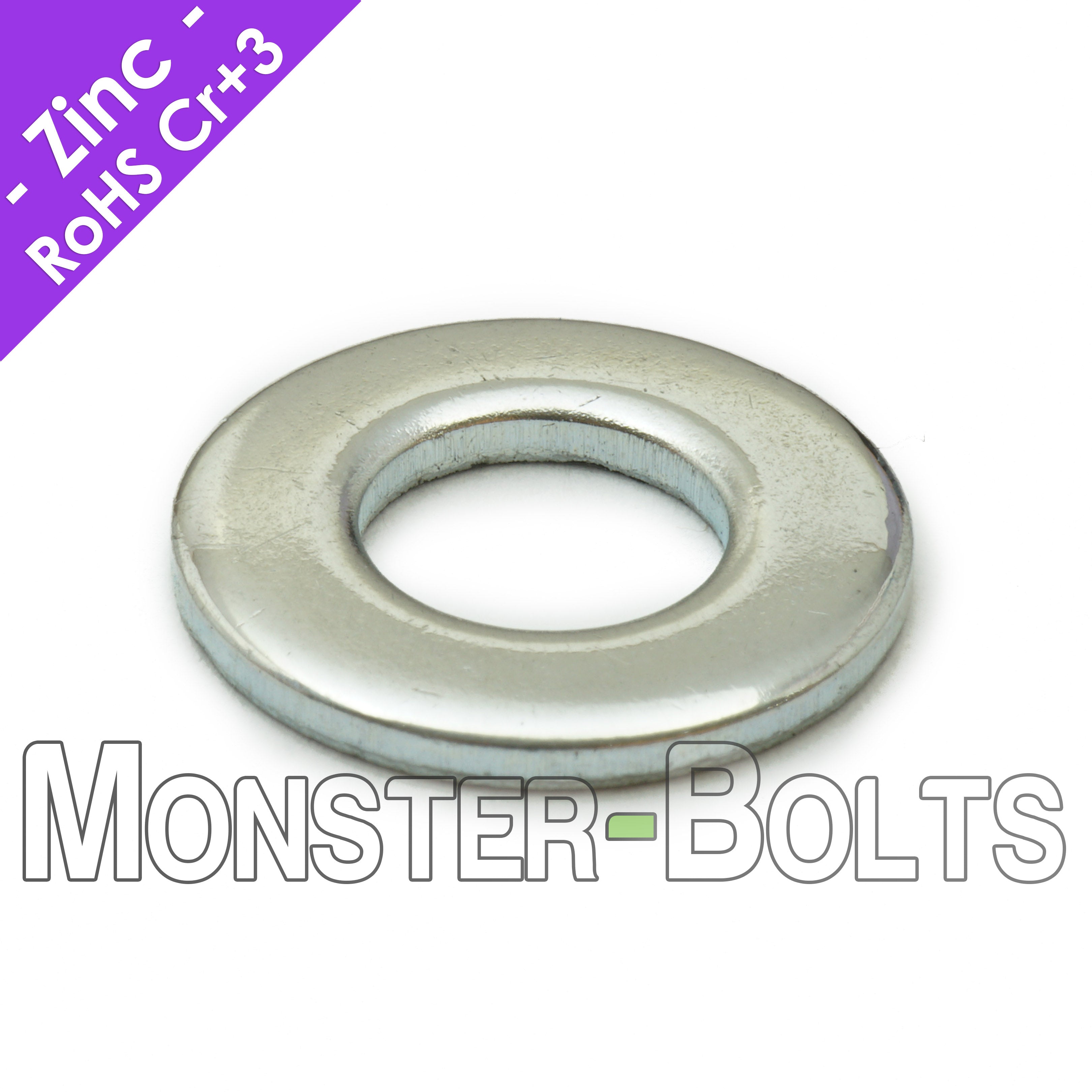 Bulk SAE Flat Washers – Zinc Plated Steel RoHS Compliant Fasteners