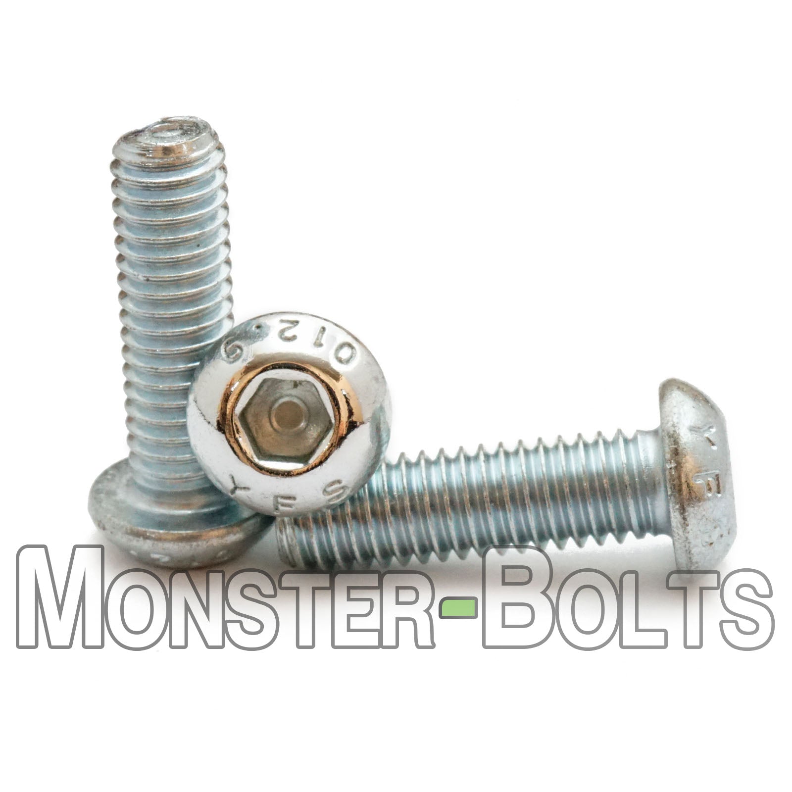 M10-1.5mm Button Head Socket Cap Screws - Zinc Plated 12.9 Alloy Steel