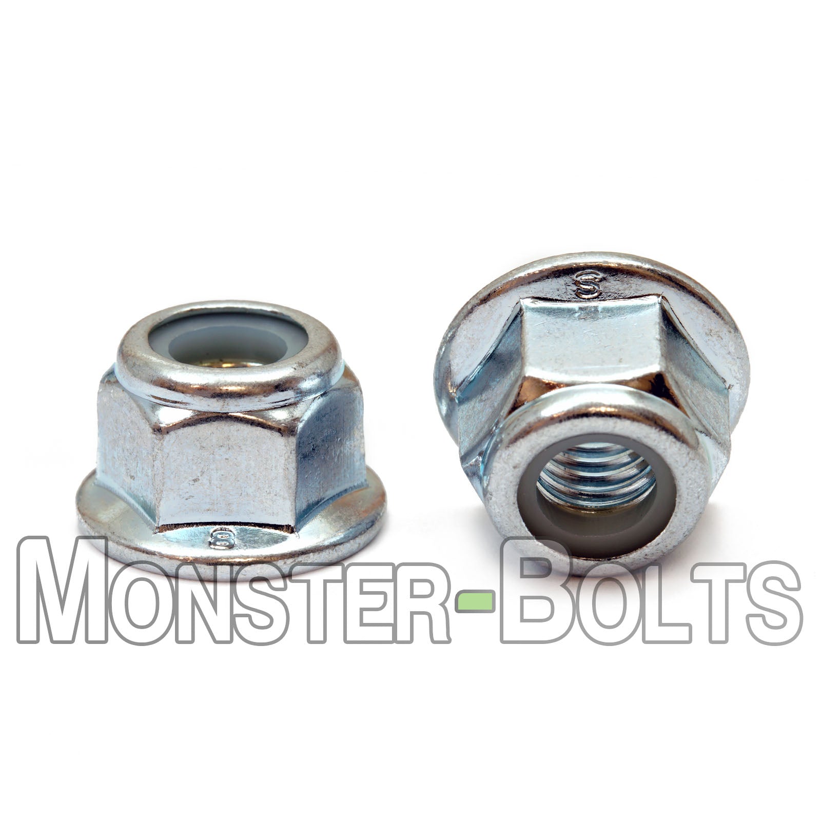 Bulk DIN 6926 Stainless A2 Nylon Flange Locknuts, Non-Serrated – Metric Coarse