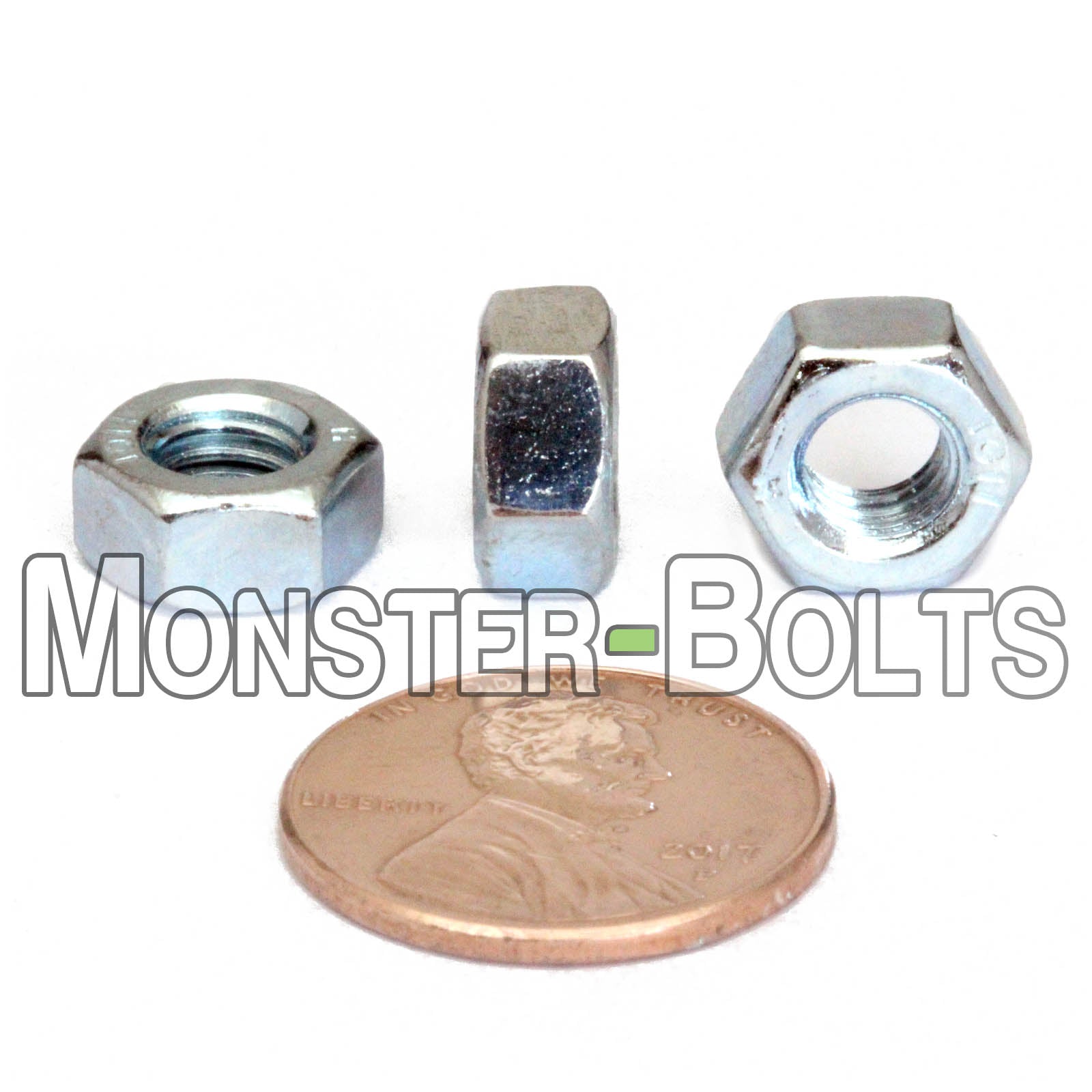 Hex Nuts, Zinc Plated Alloy Steel, Metric DIN 934 Class 8 & 10 Cr+3 RoHS