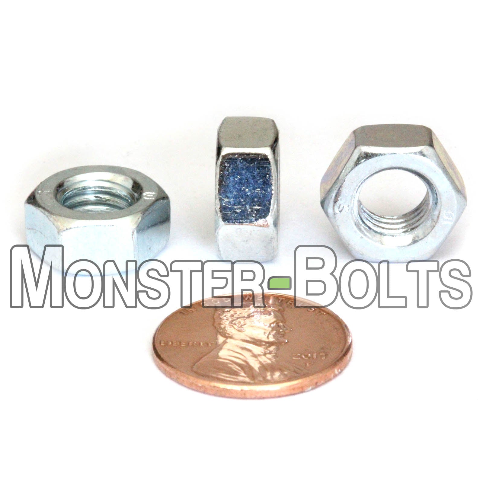 Hex Nuts, Zinc Plated Alloy Steel, Metric DIN 934 Class 8 & 10 Cr+3 RoHS