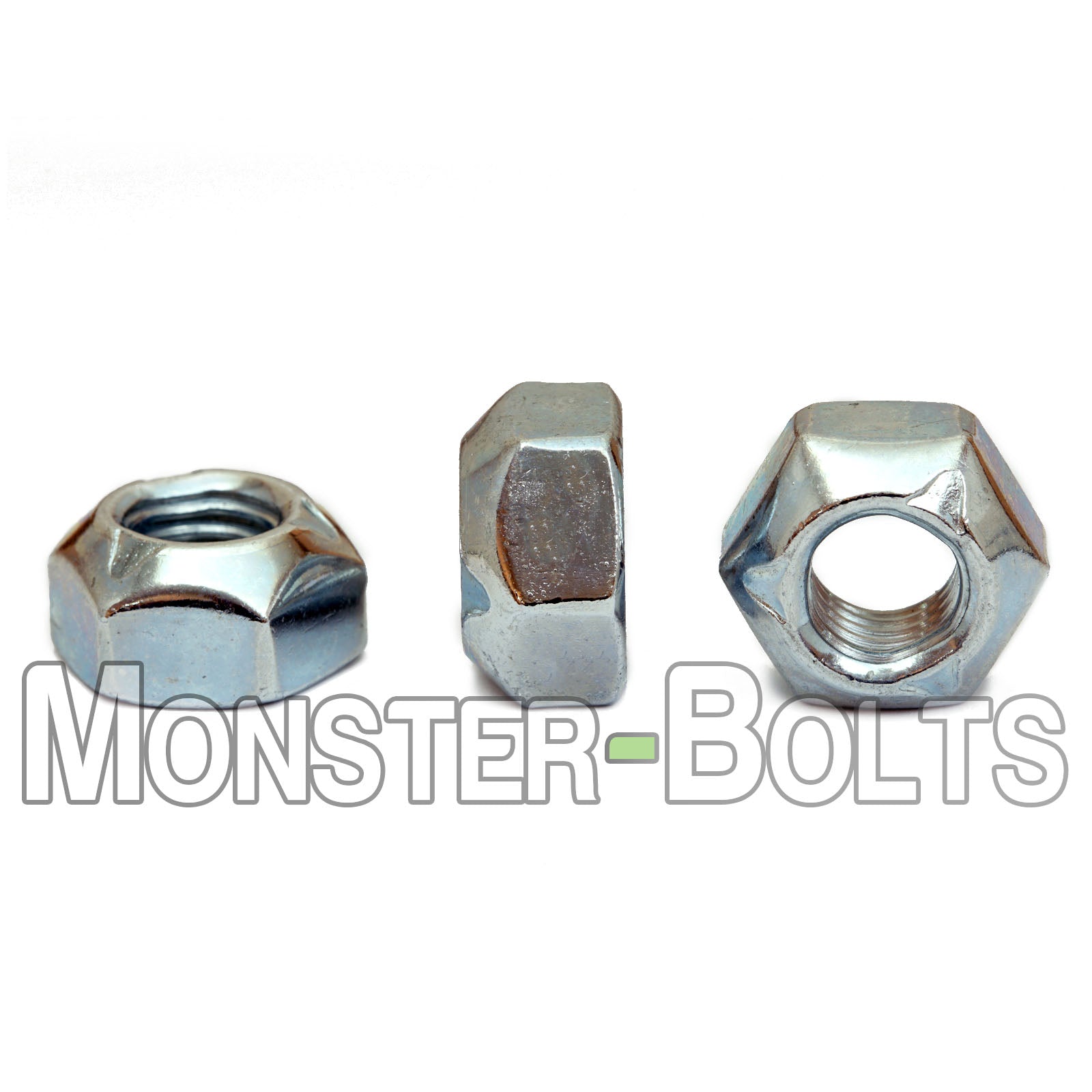 Bulk Metric Hex Cone Locknuts – Class 10, DIN 980-V, Zinc CR+3 & Wax