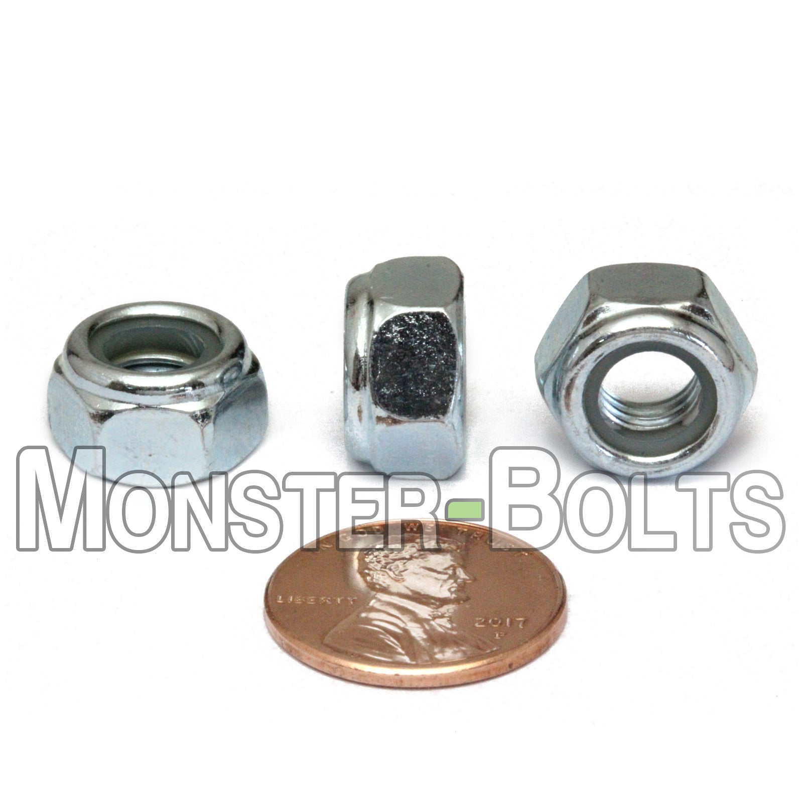 DIN 985 Nylon Insert Hex Lock Nuts - Zinc Plated Alloy Steel, Class 8 & 10 Cr+3 RoHS