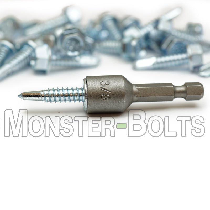 3/8" Magnetic Nutsetters, 1/4" Hex Power Shank w/ Industrial Grade Magnet - Monster Bolts