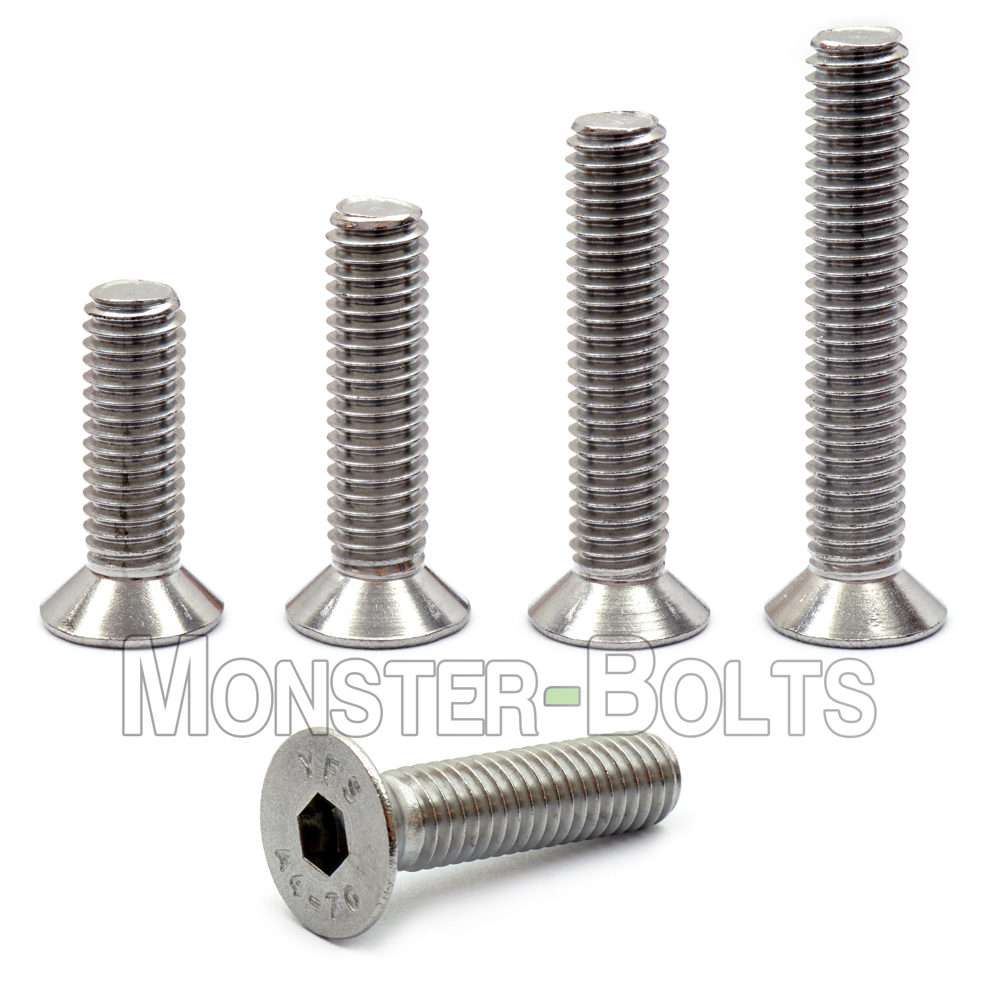 M6 Marine Grade Flat Head Socket Cap screws, Stainless Steel A4 (316)