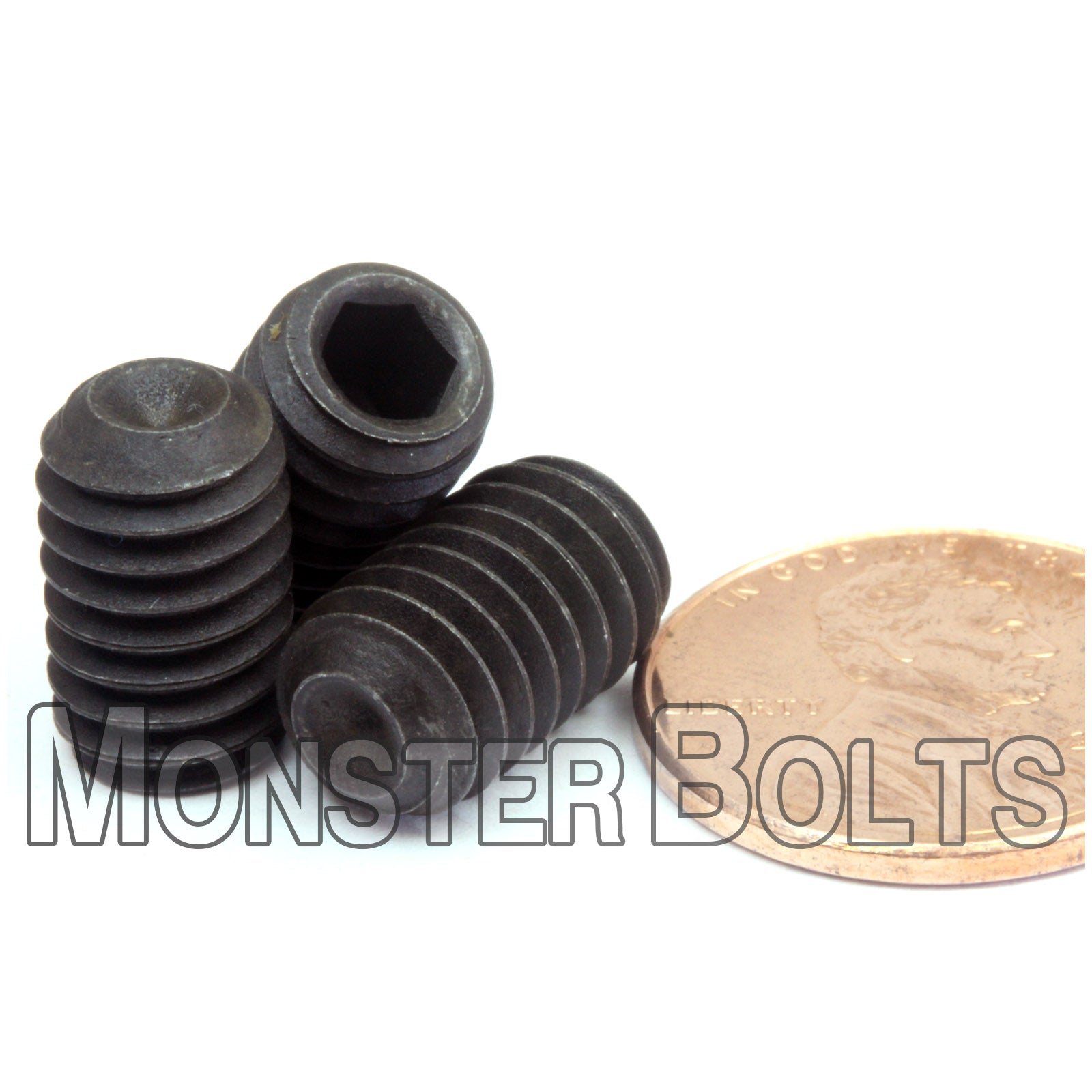 Black 5/16-18 x 1/2" Allen key Cup Point set screws