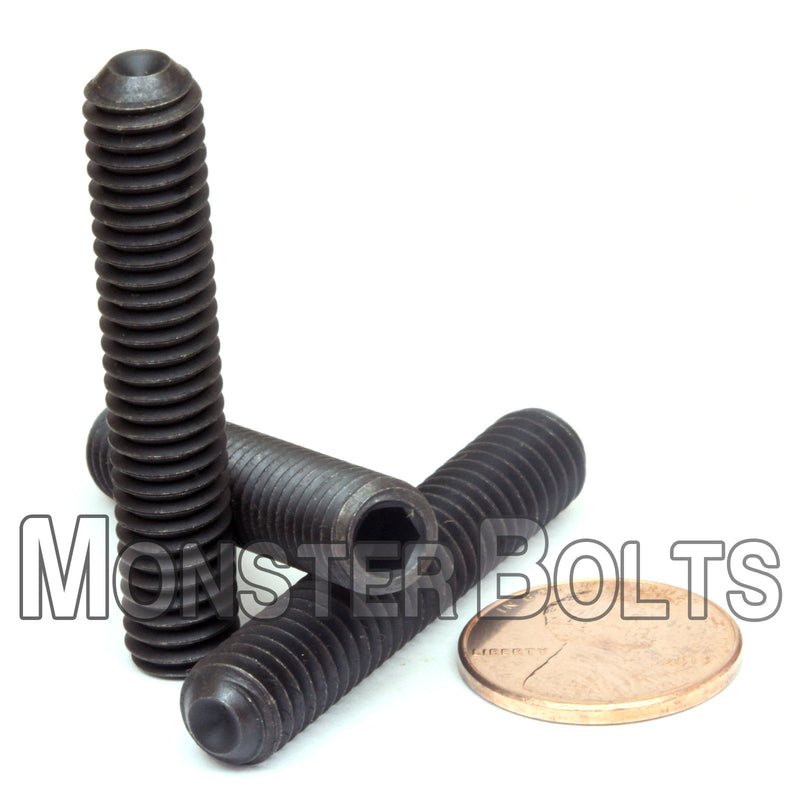 Black 5/16-18 x 1-3/4" Cup point socket set screws