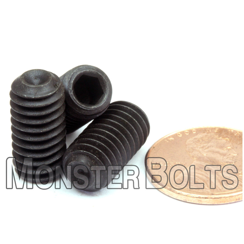 Black 5/16-18 x 5/8" Cup point socket set screws