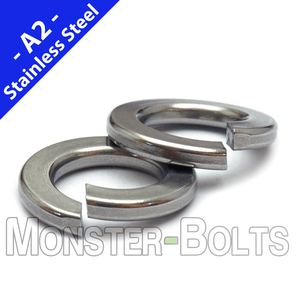 Metric Split Lock Washers - Stainless Steel DIN 127B 18-8 / A2