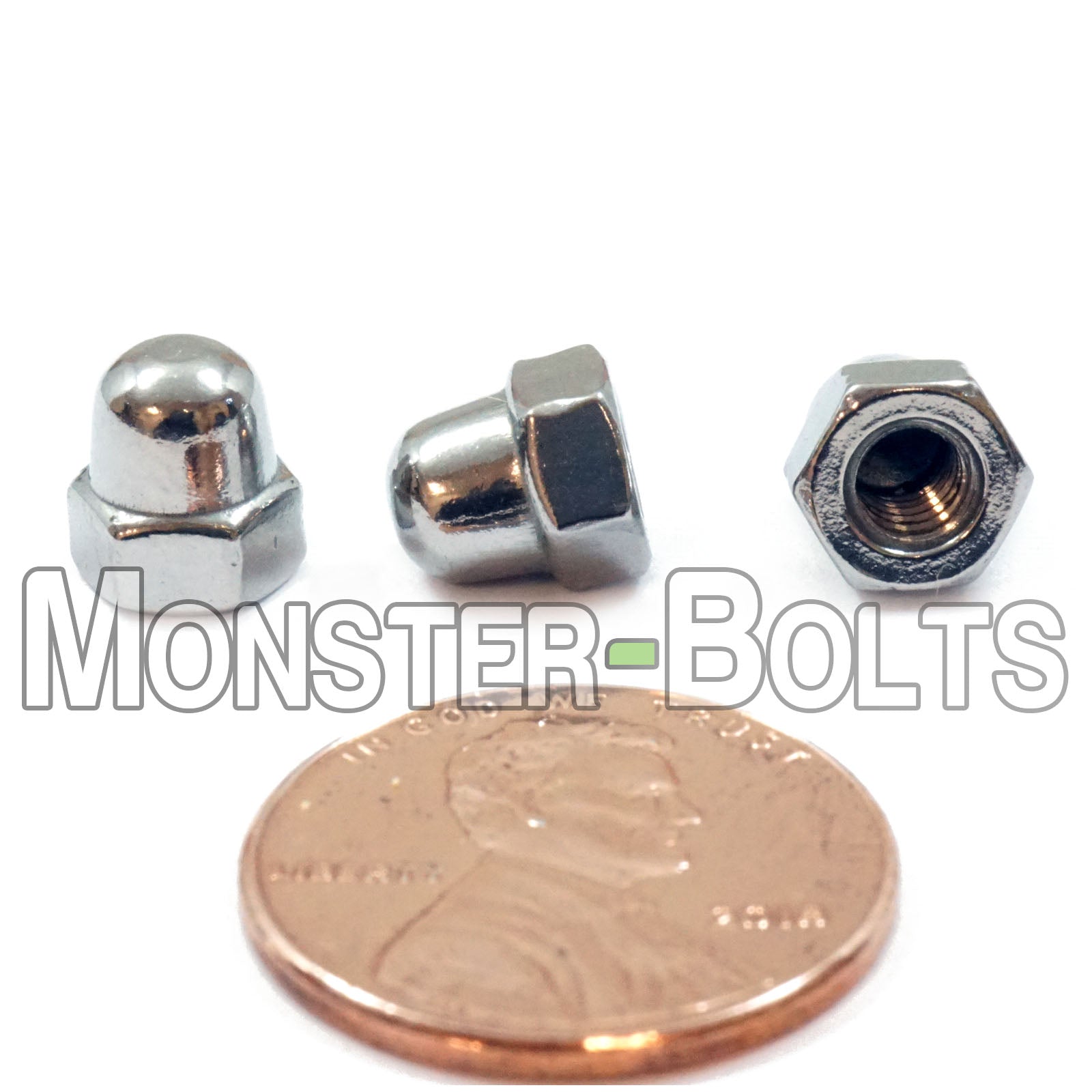 Stainless Steel Acorn Domed Cap Hex Nuts, High Type, Metric DIN 1587 - Monster Bolts