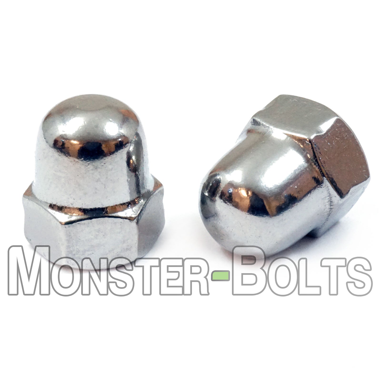 Stainless Steel Acorn Domed Cap Hex Nuts, High Type, Metric DIN 1587 - Monster Bolts