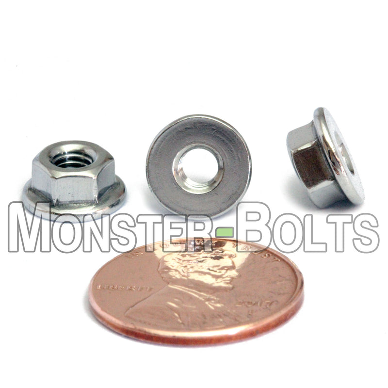 Metric Hex Flange Nuts -Stainless Steel DIN 6923 / ISO 4161 - Monster Bolts