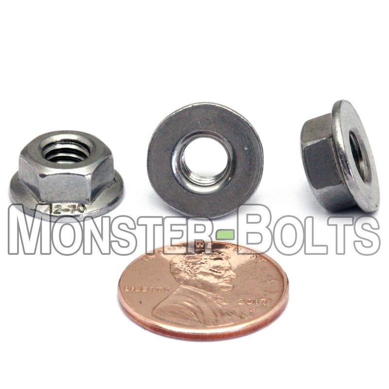 Flange Nuts - Stainless Steel, Metric Coarse Thread DIN 6923