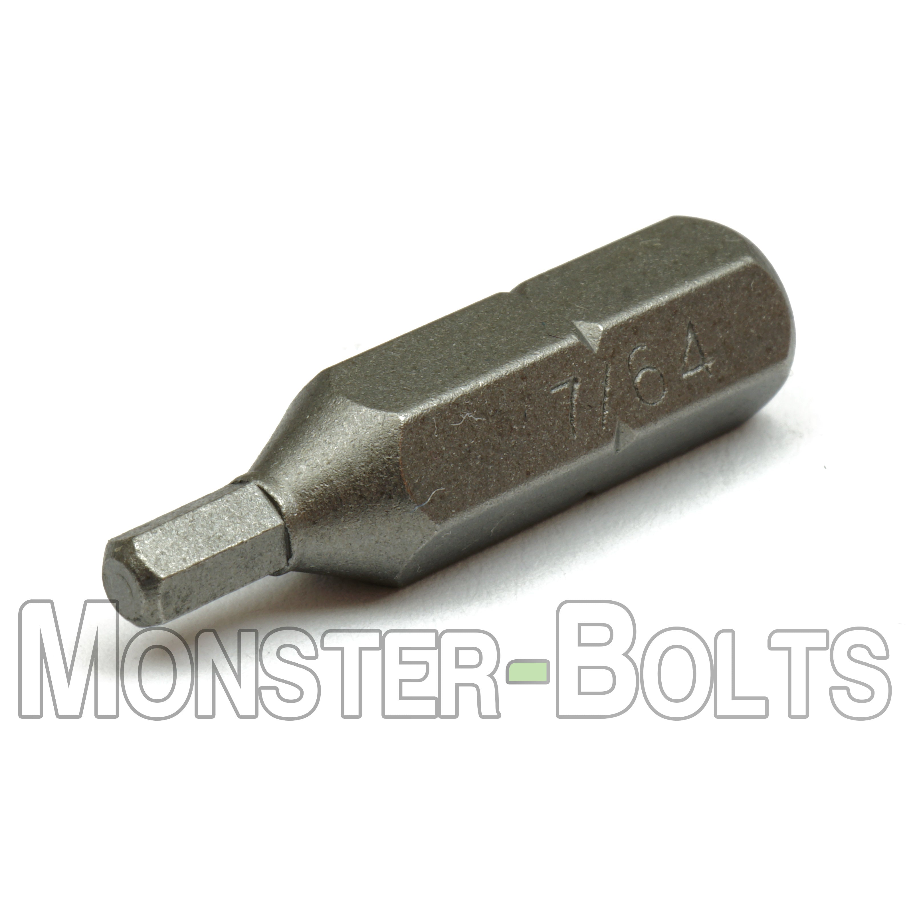 1-inch Hex Insert Drive Bits 1/4" Hex Shank Screwdriver / Drill Bits, S2 Steel - Monster Bolts