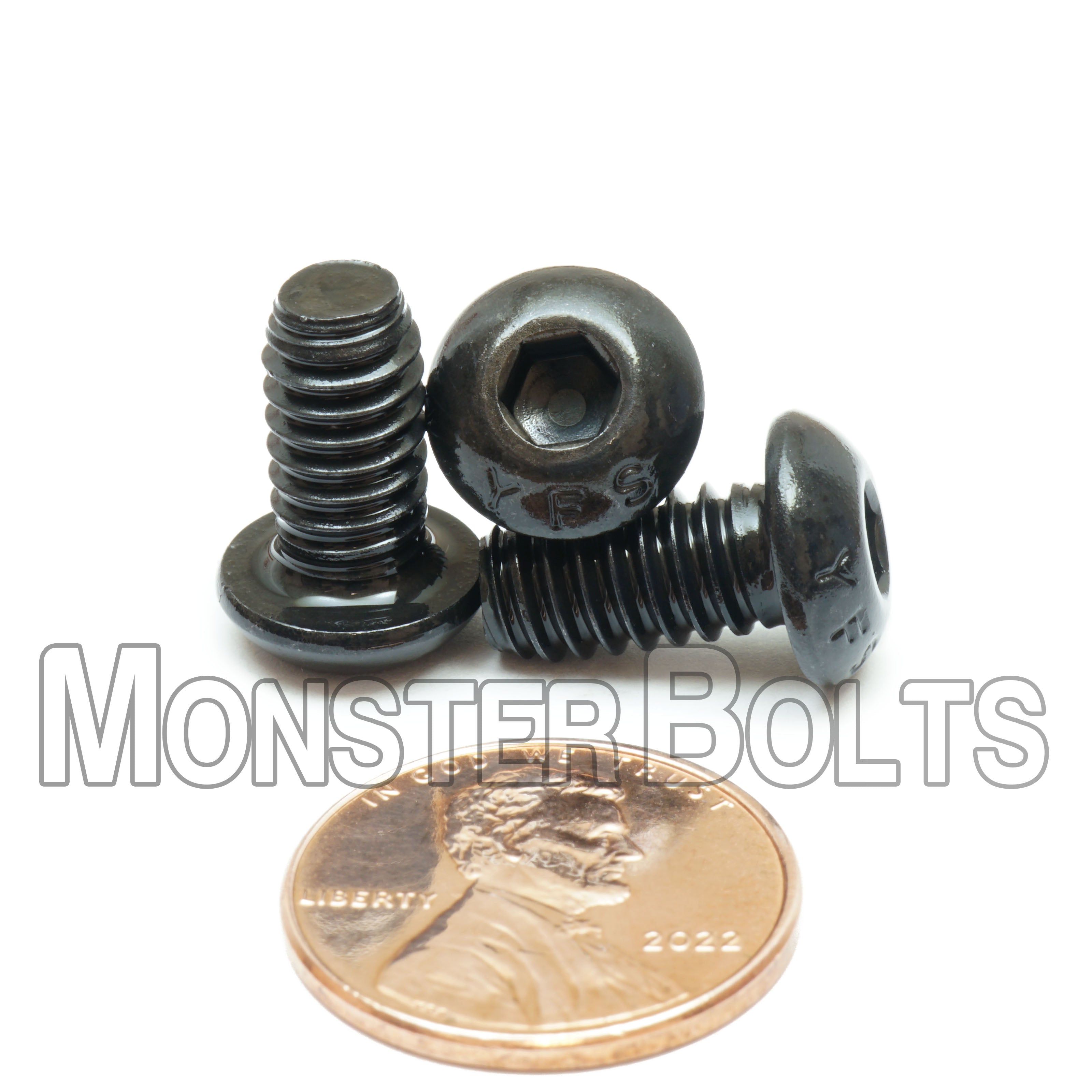 1/4"-20 Button Head Socket Caps screws, Alloy Steel with Black Oxide