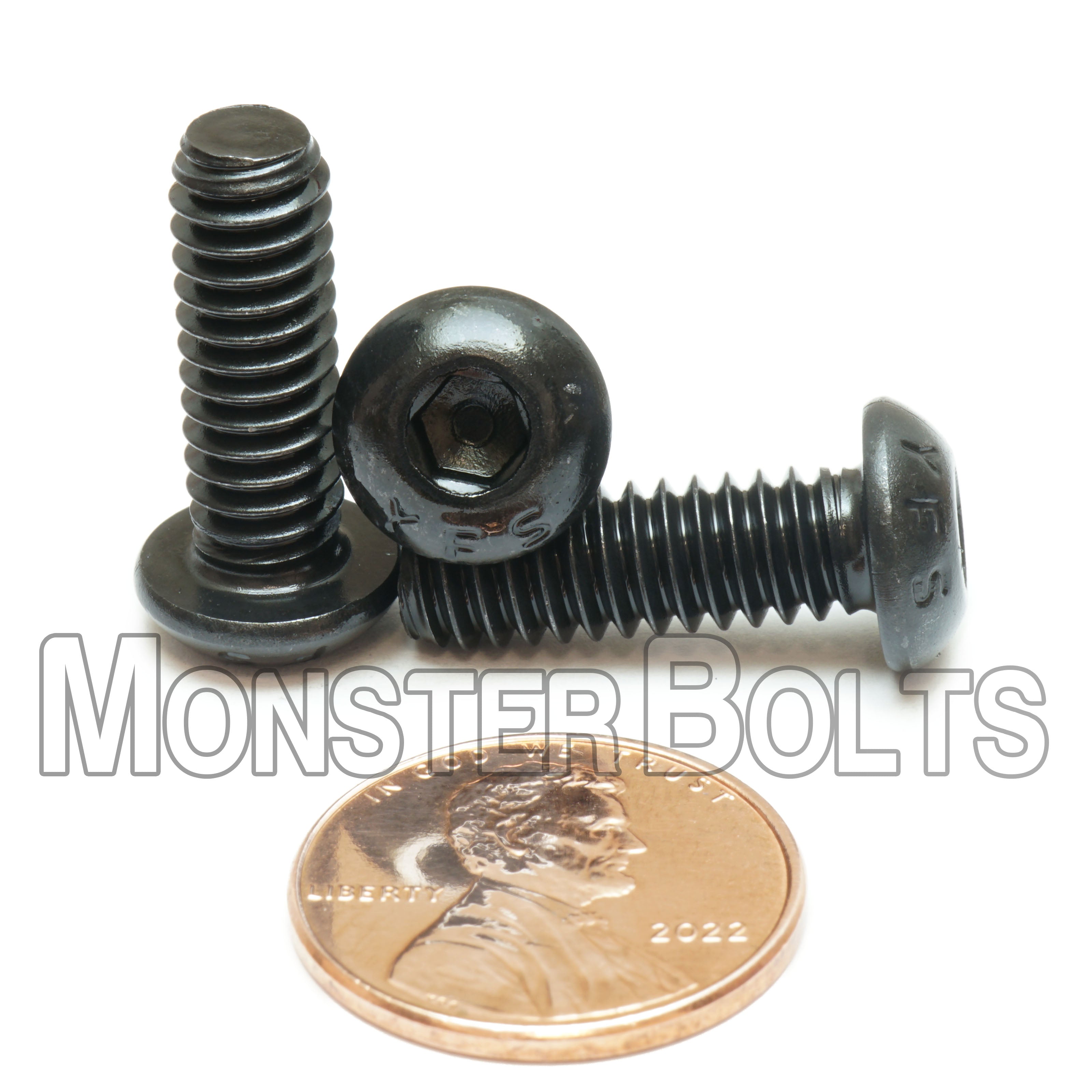 1/4"-20 Button Head Socket Caps screws, Alloy Steel with Black Oxide