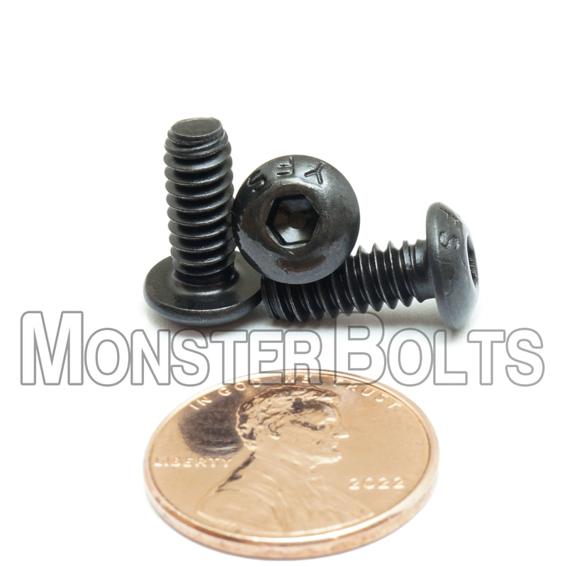 10-24 x 1 Coarse Thread Button Head Socket Cap Screw Plain – Bolt Demon