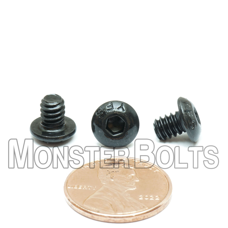 #10-24 Button Head Socket Cap screws, Alloy Steel with Black Oxide