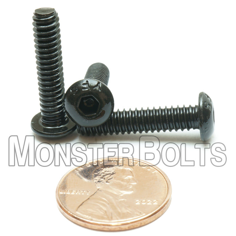 #10-24 Button Head Socket Cap screws, Alloy Steel with Black Oxide
