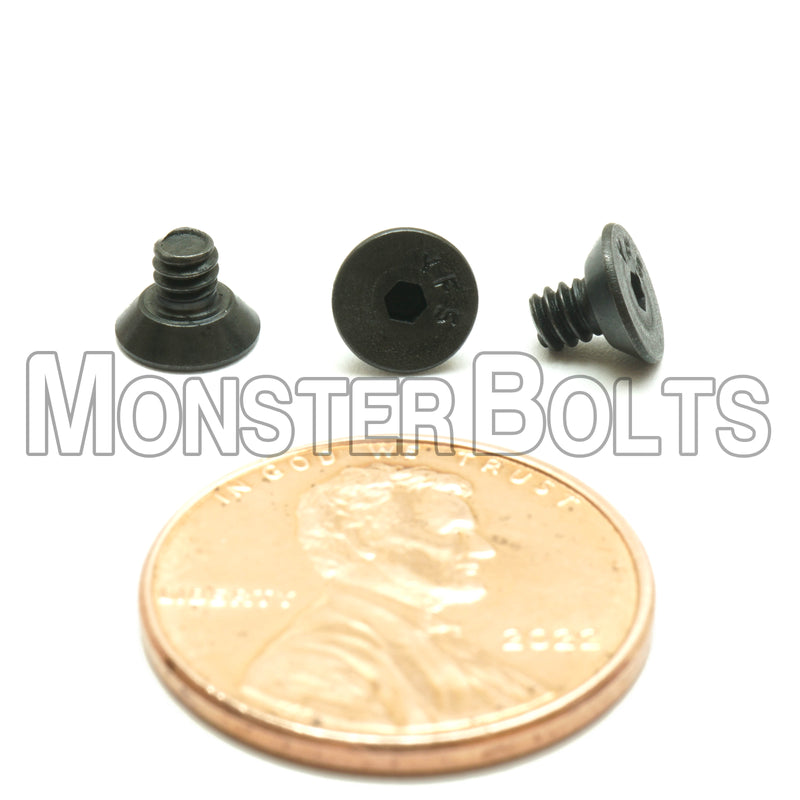 #4-40 Flat Head Socket Cap screws, Alloy Steel with Black Oxide