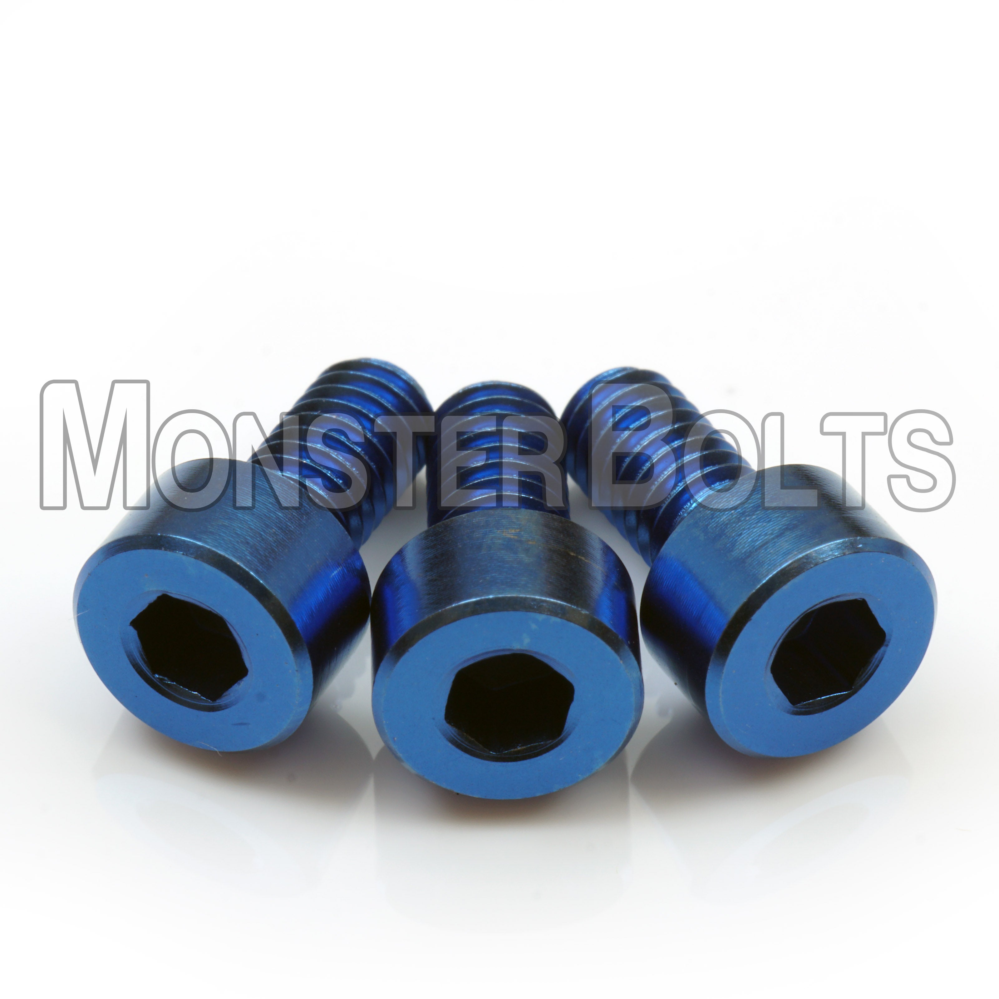 Blue Titanium Floyd Rose Tremolo Locking Nut screws for guitar.